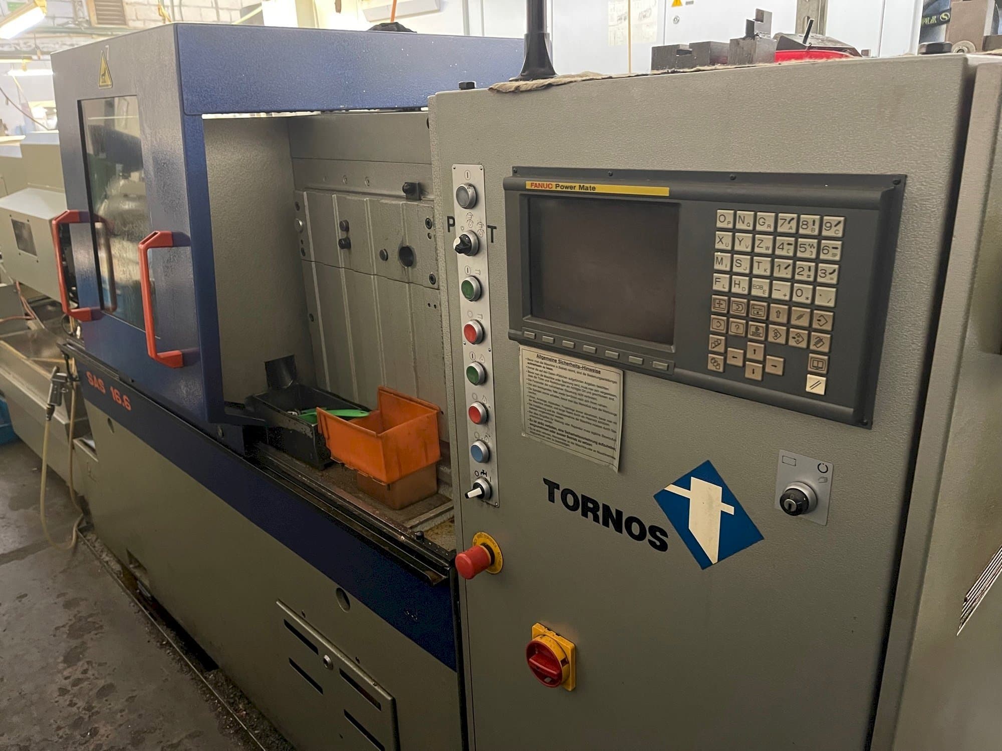 TORNOS SAS 16.6 Mašinos vaizdas iš priekio