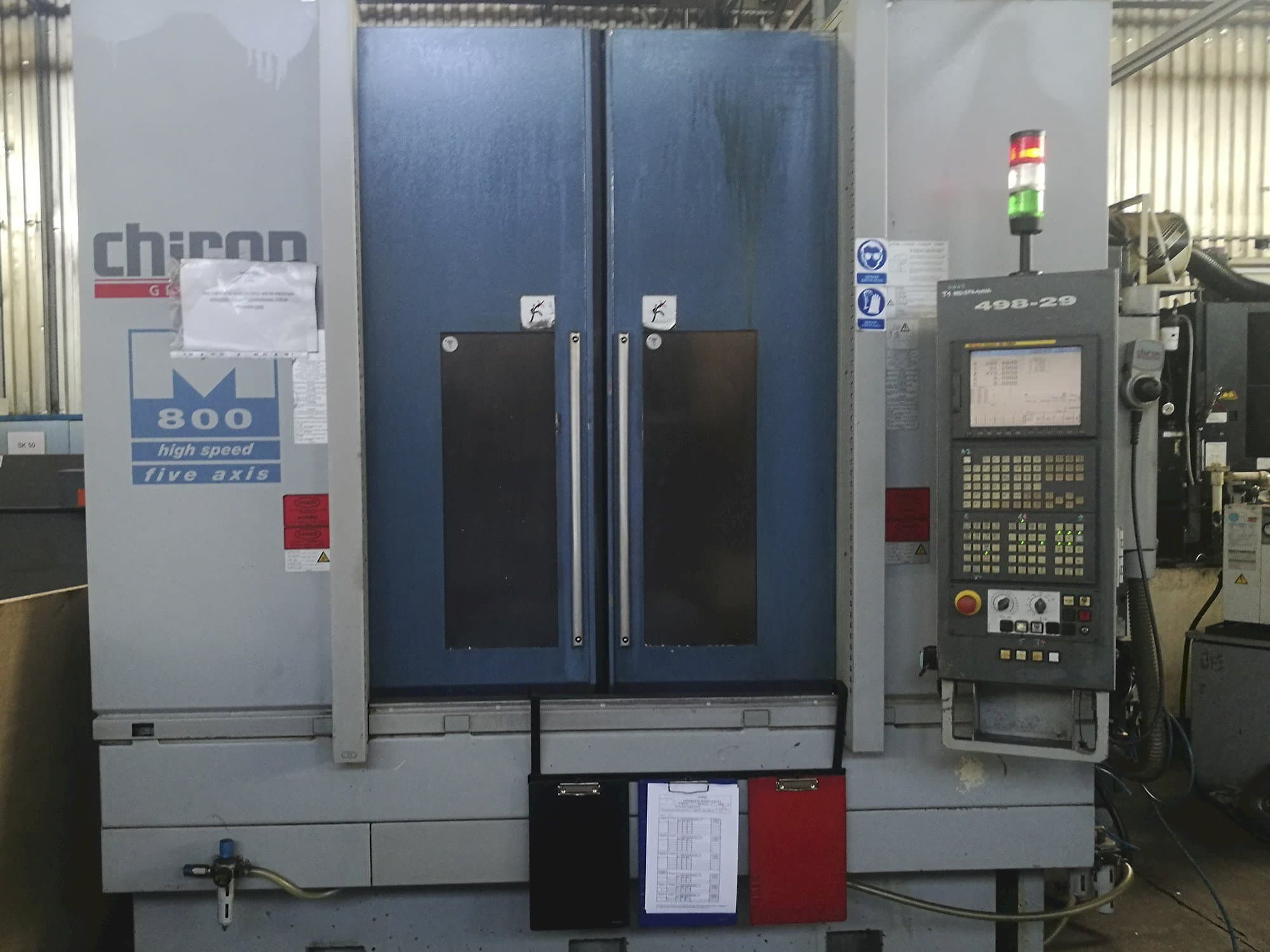 CHIRON Mašinos vaizdasMILL 800 iš priekio