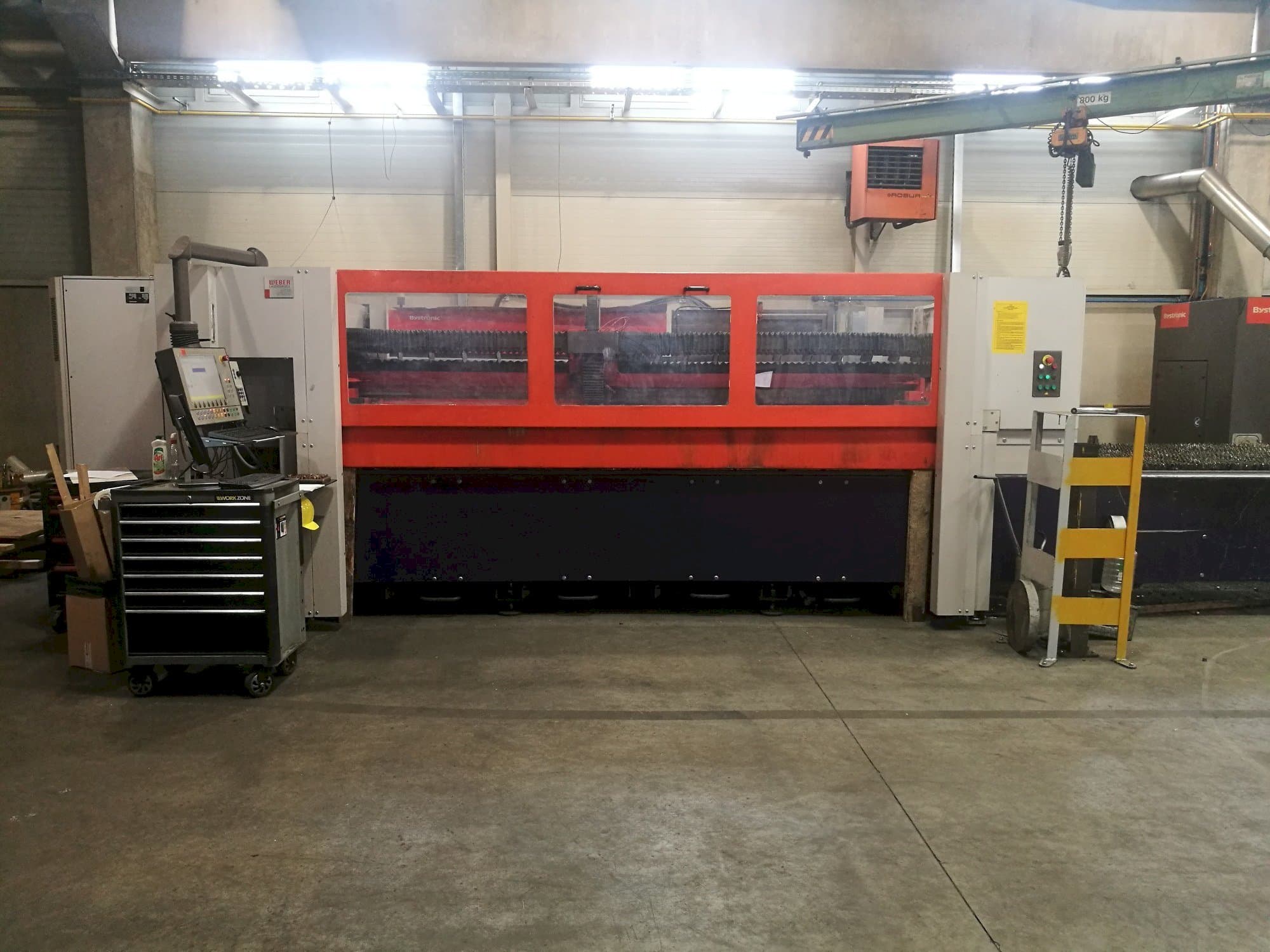 Bystronic Bystar 3015 Mašinos vaizdas iš priekio