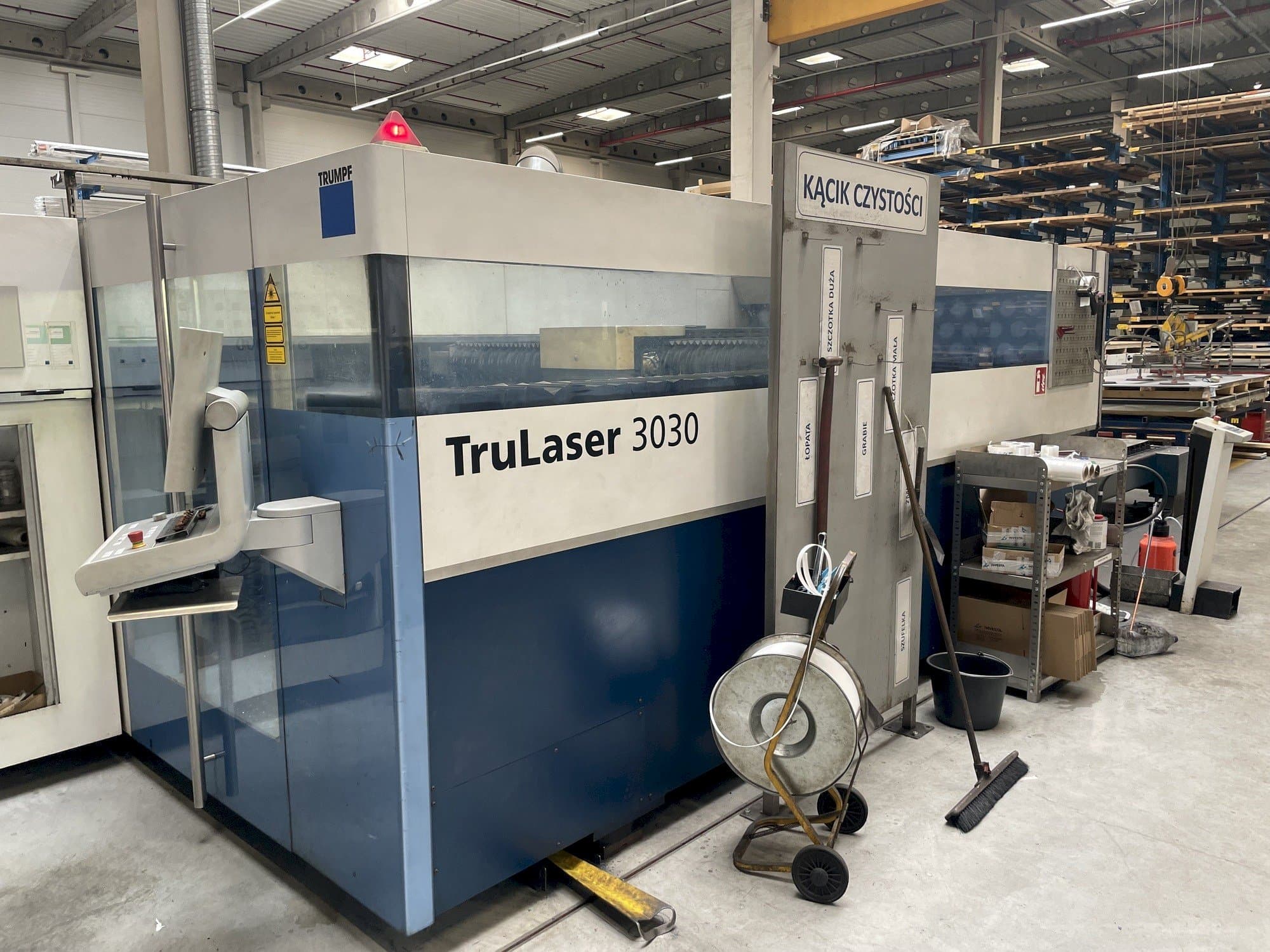 Trumpf TruLaser 3030 Mašinos vaizdas iš priekio