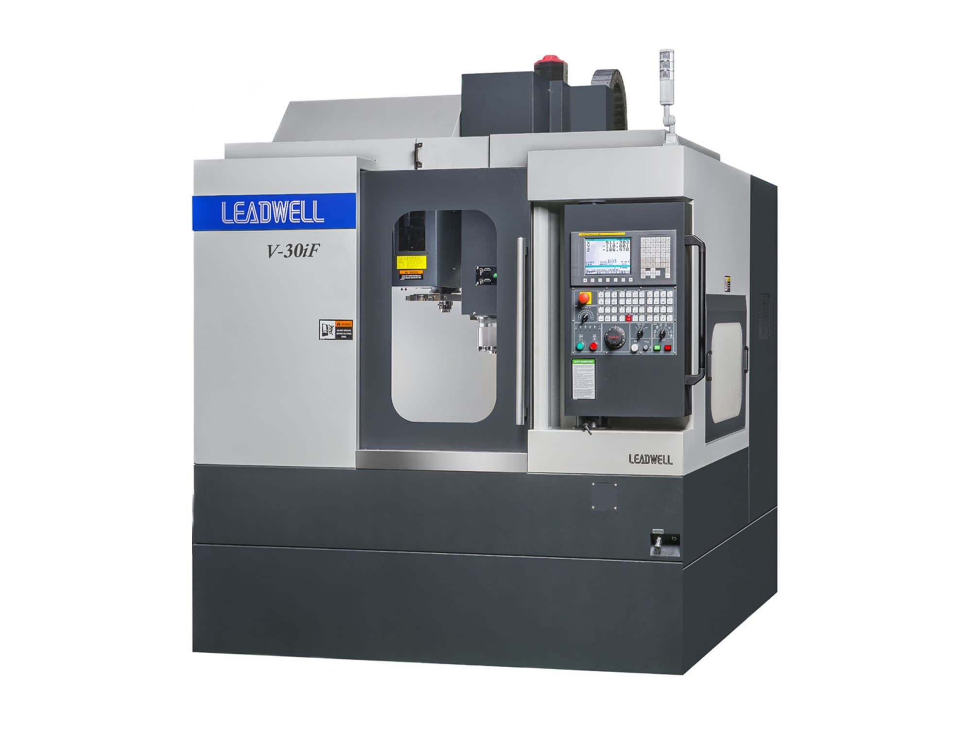 Leadwell V-30iF Mašinos vaizdas iš priekio