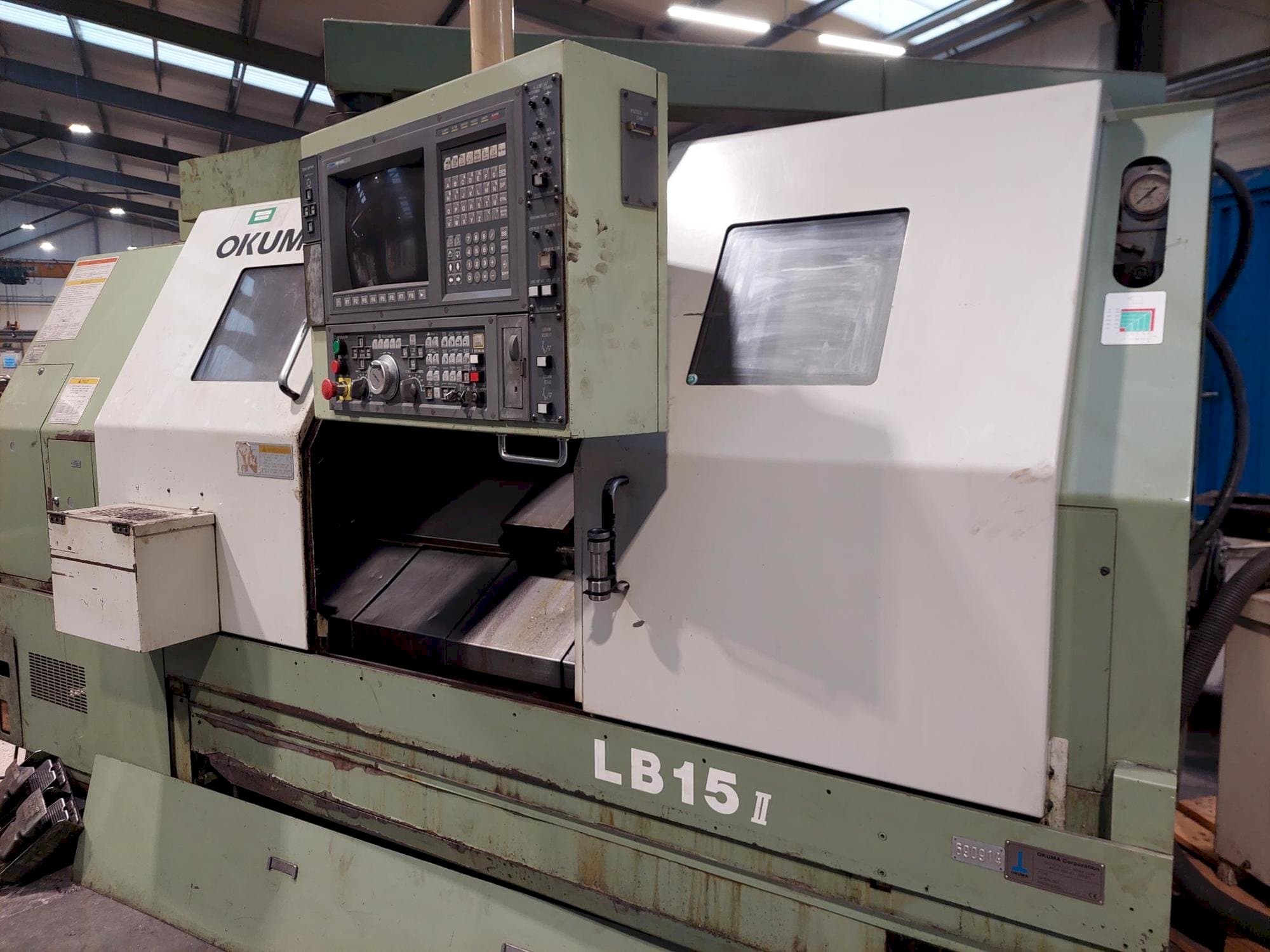 Okuma LB15 Mašinos vaizdas iš priekio