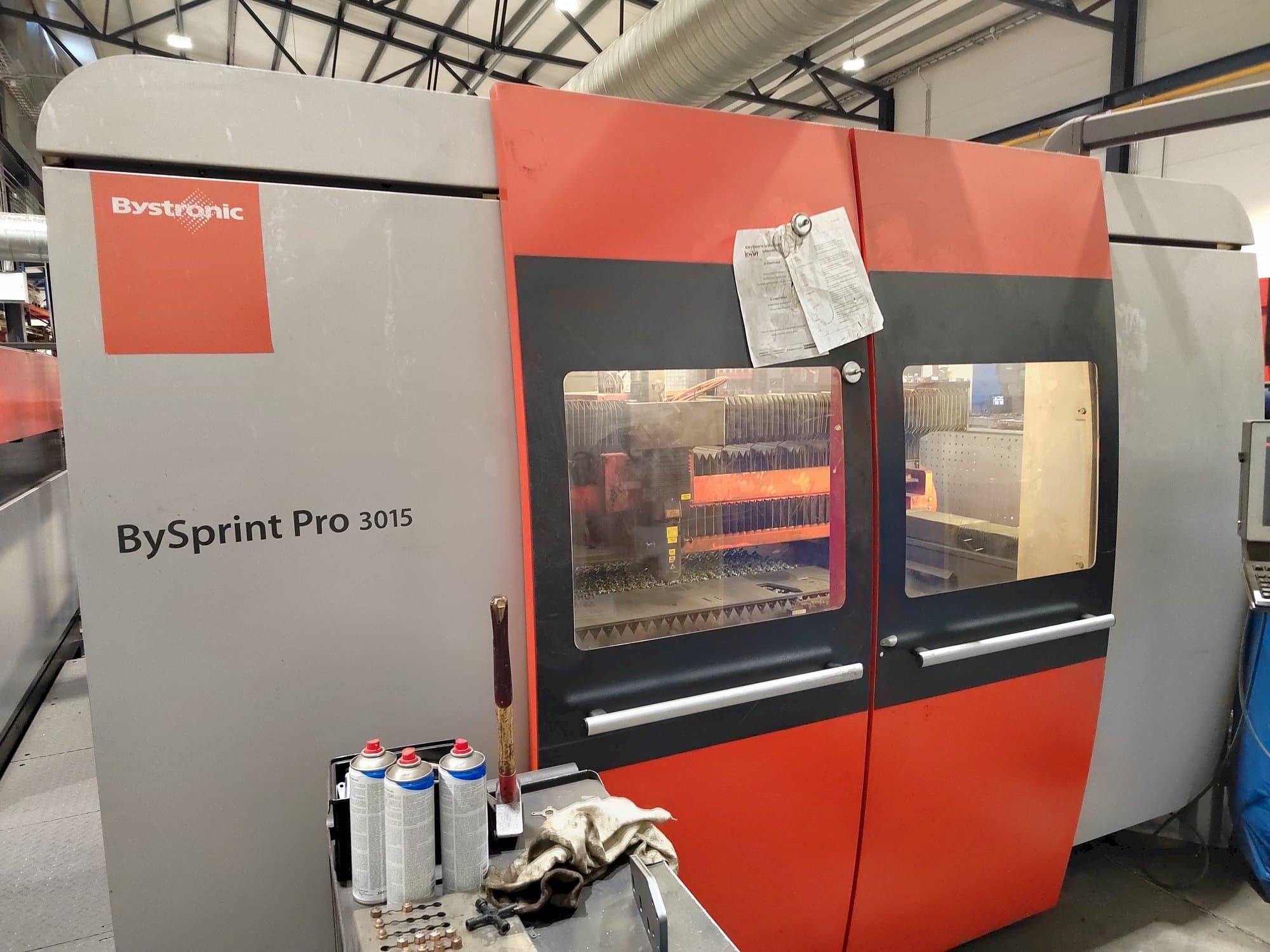 Bystronic Bysprint Pro 3015 Mašinos vaizdas iš priekio