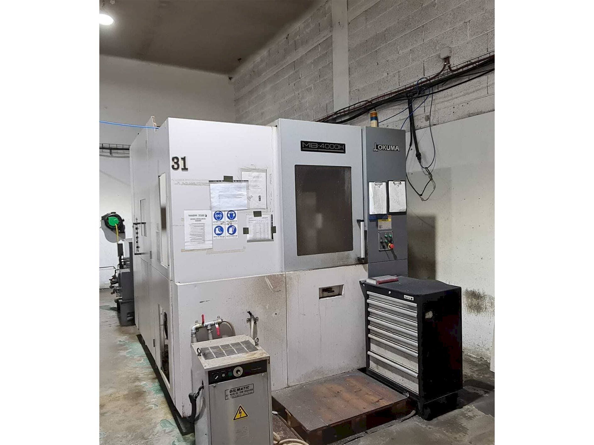 Okuma MB-4000H Mašinos vaizdas iš priekio