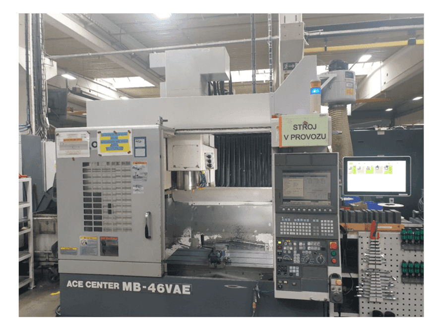 Okuma MB-46VAE Mašinos vaizdas iš priekio