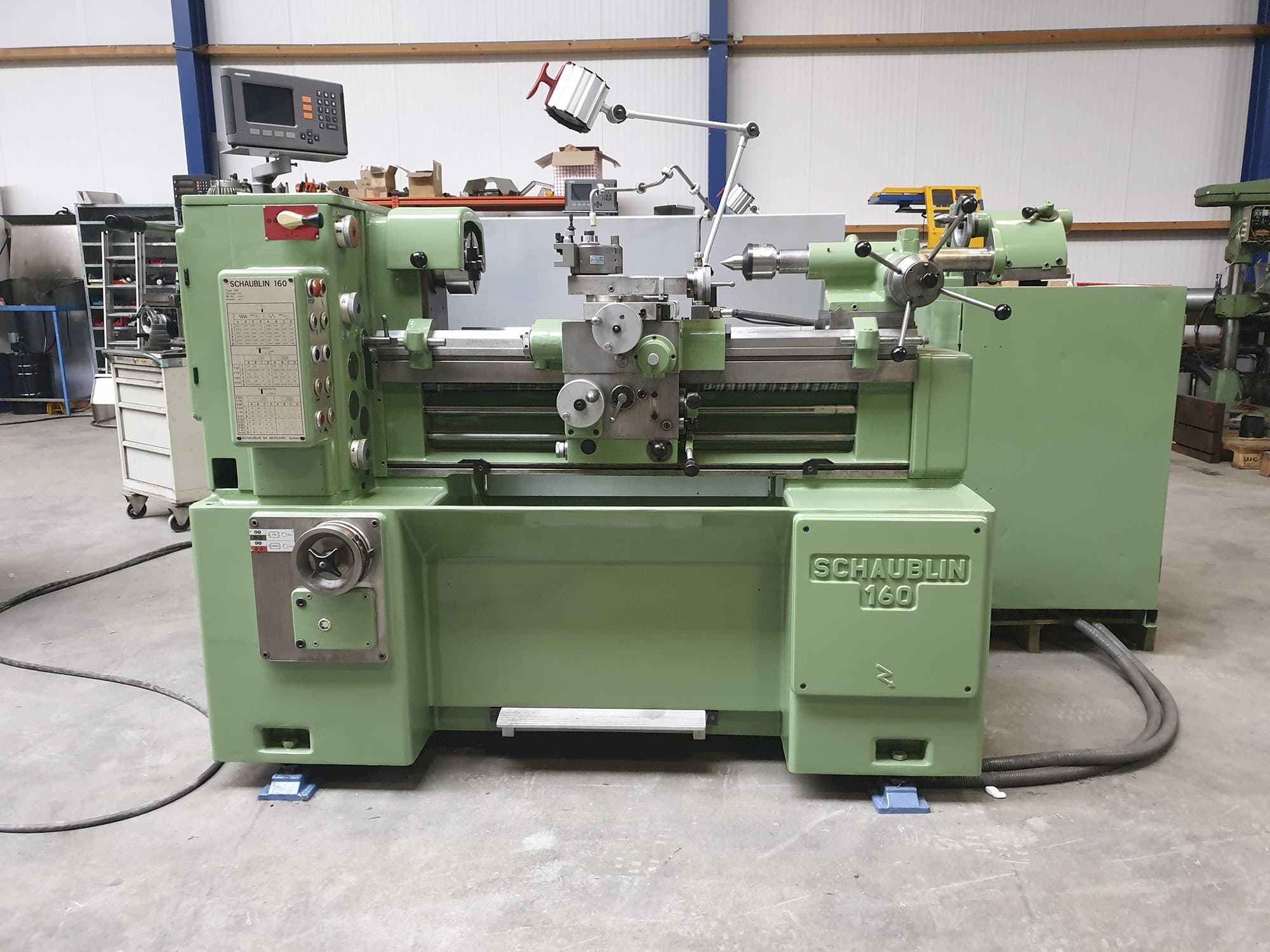 SCHAUBLIN Mašinos vaizdas160 iš priekio