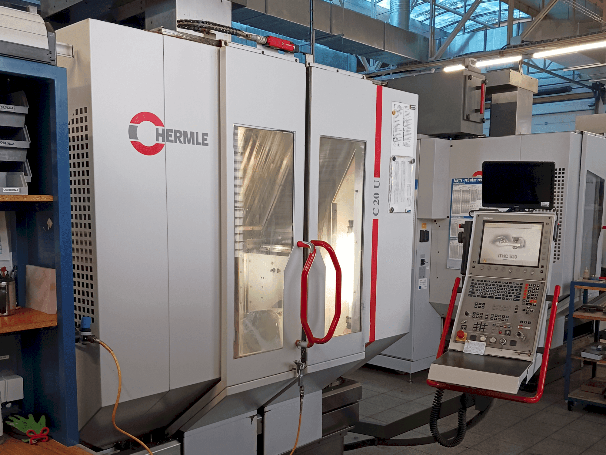 HERMLE C20U Mašinos vaizdas iš priekio