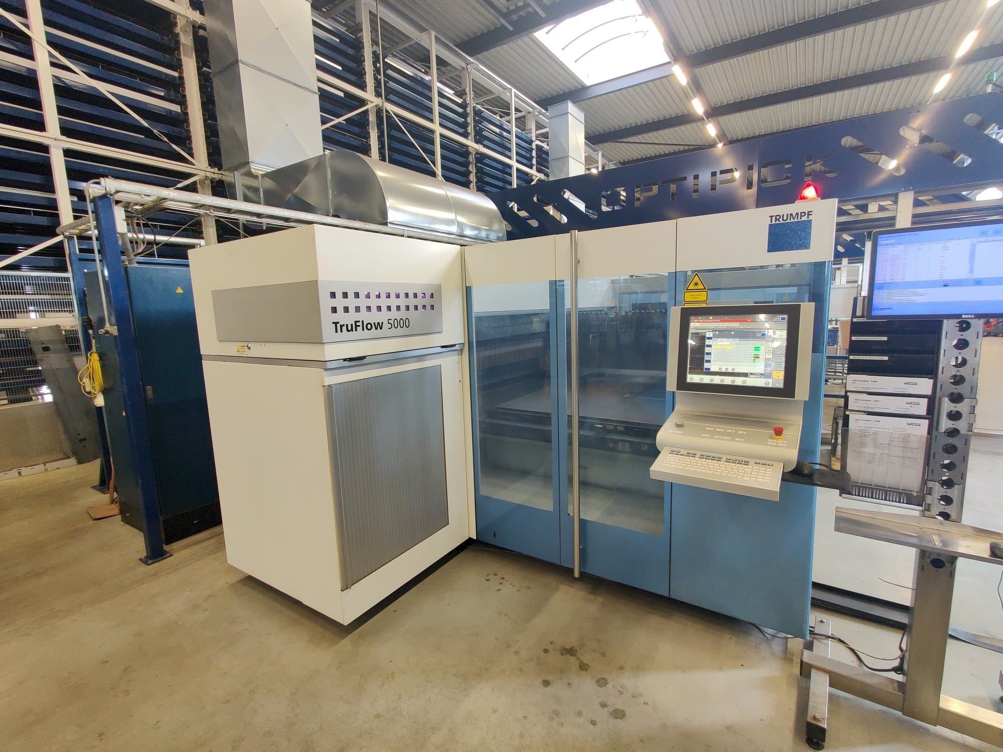 Trumpf TruLaser 3030 Mašinos vaizdas iš priekio