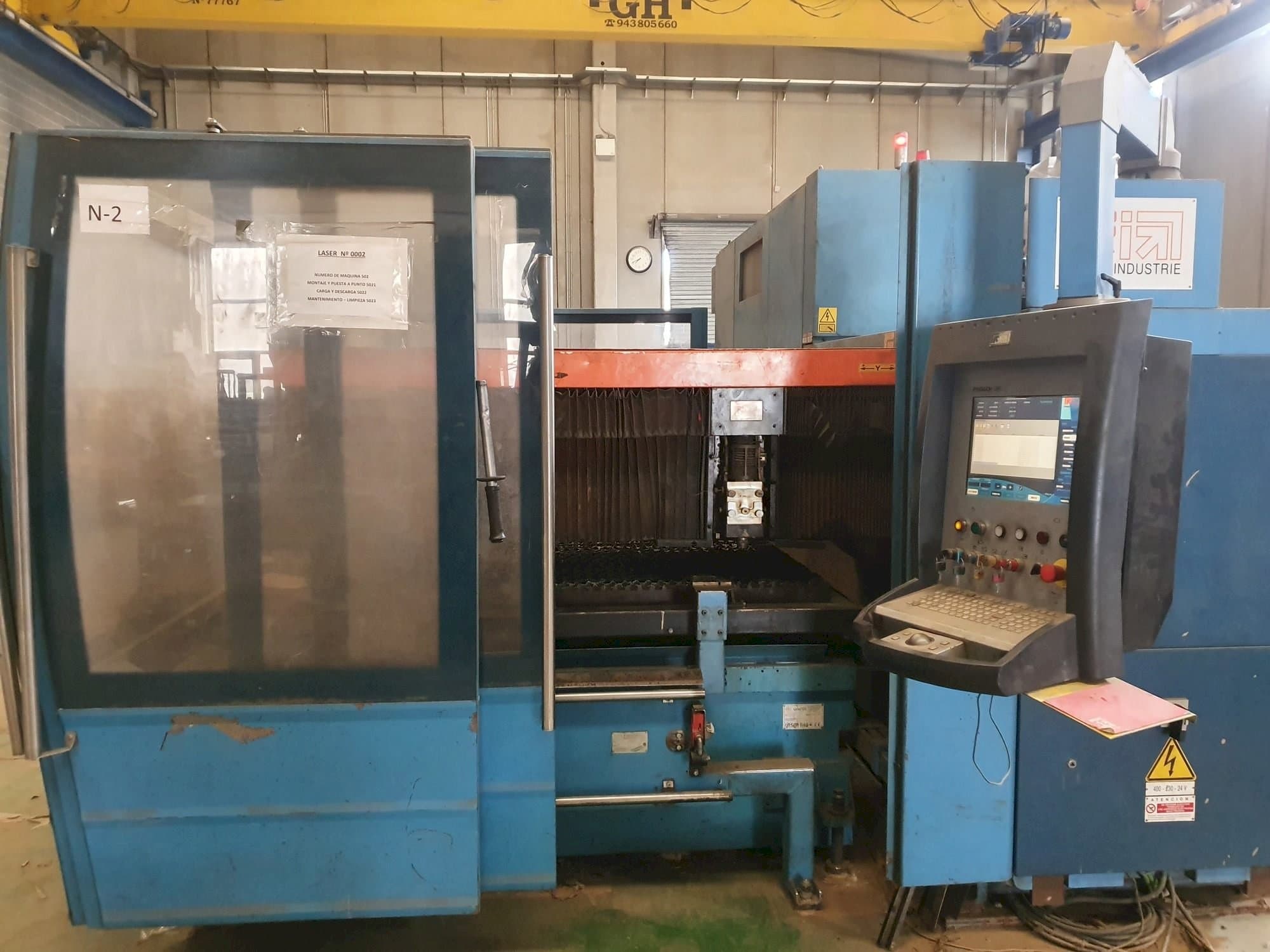 Prima Industrie Platino 1530HS Mašinos vaizdas iš priekio