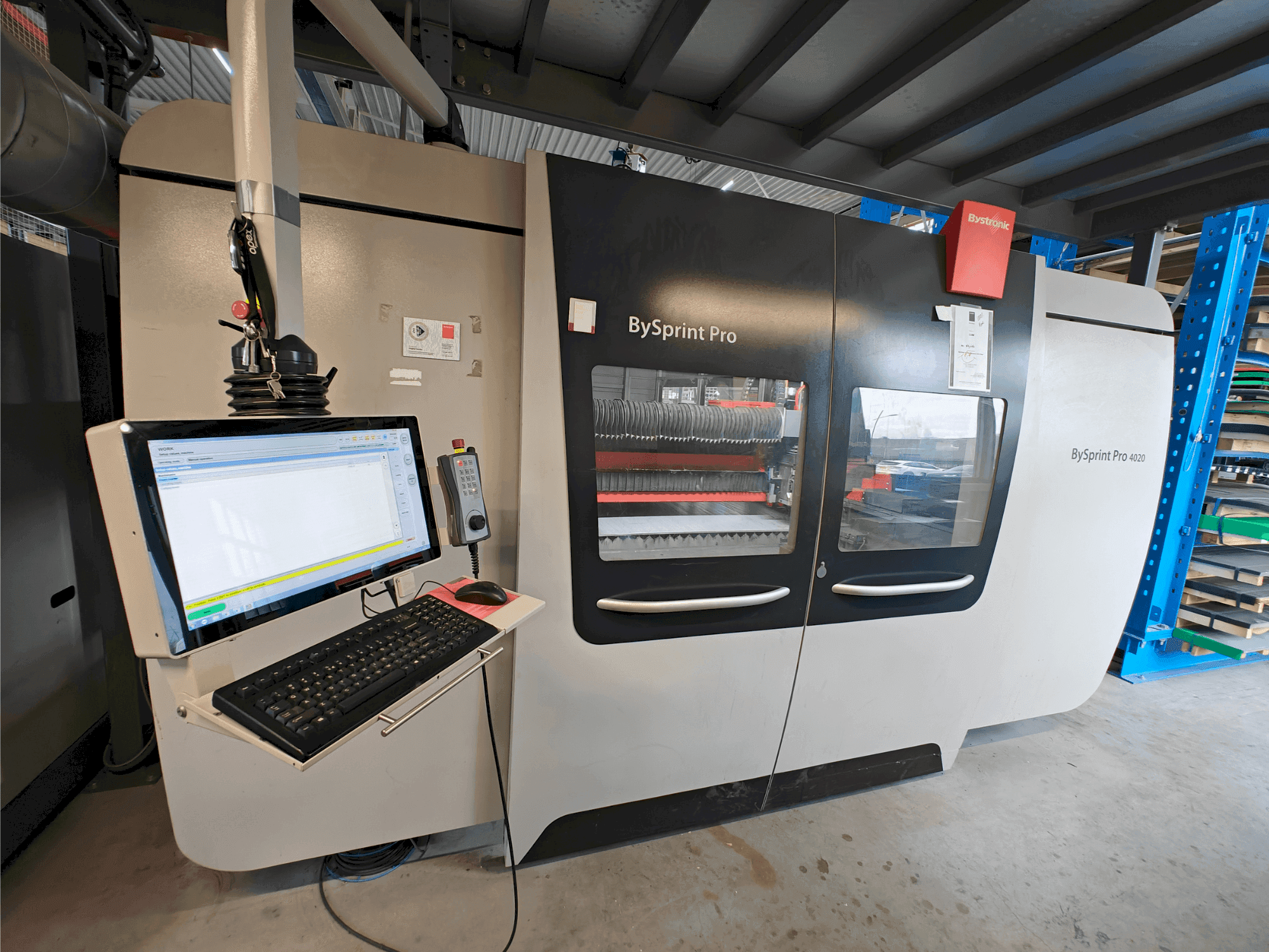 Bystronic Bysprint Pro 4020 Mašinos vaizdas iš priekio