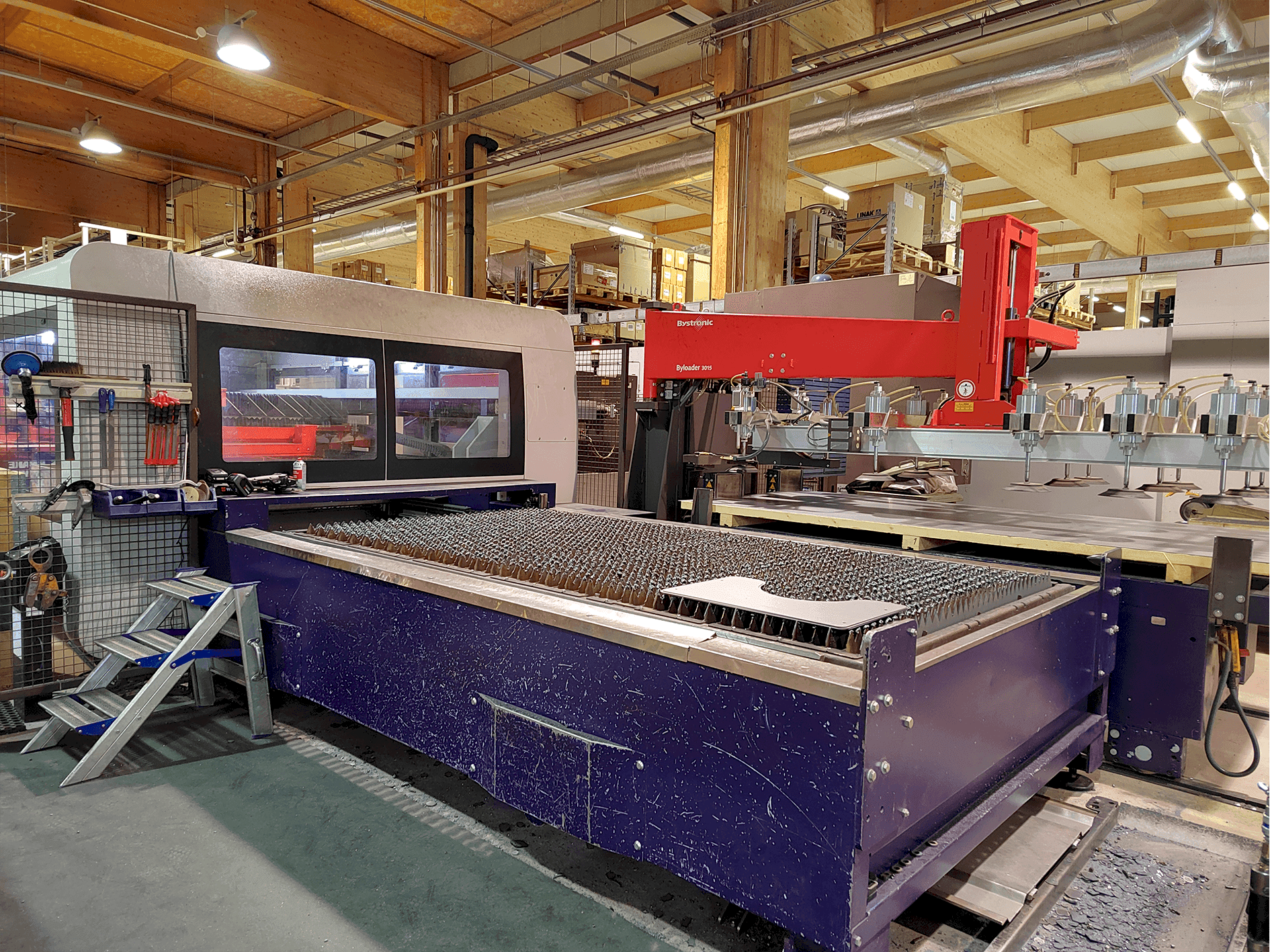 Bystronic BySprint Pro 3015 Mašinos vaizdas iš priekio