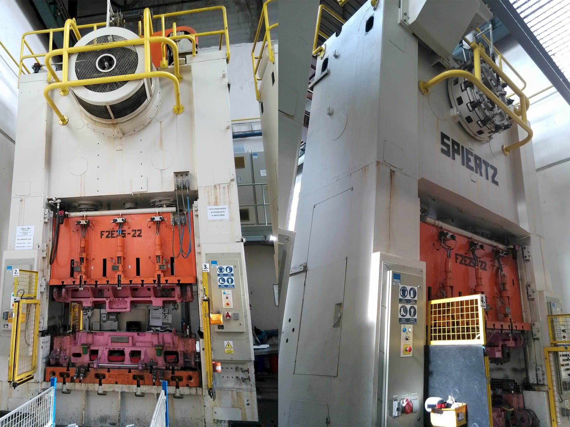 Spiertz F2E 25x2.2 Mašinos vaizdas iš priekio