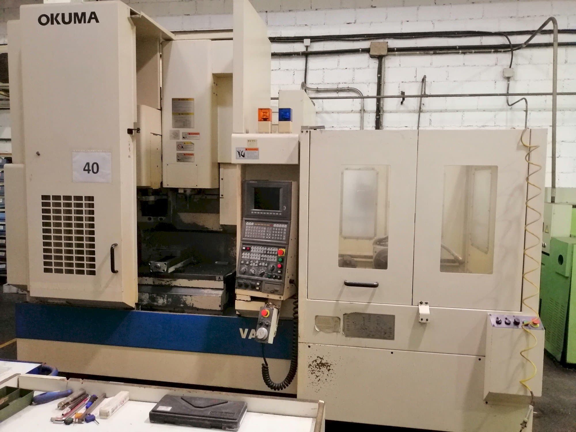 Okuma 45VAE Mašinos vaizdas iš priekio