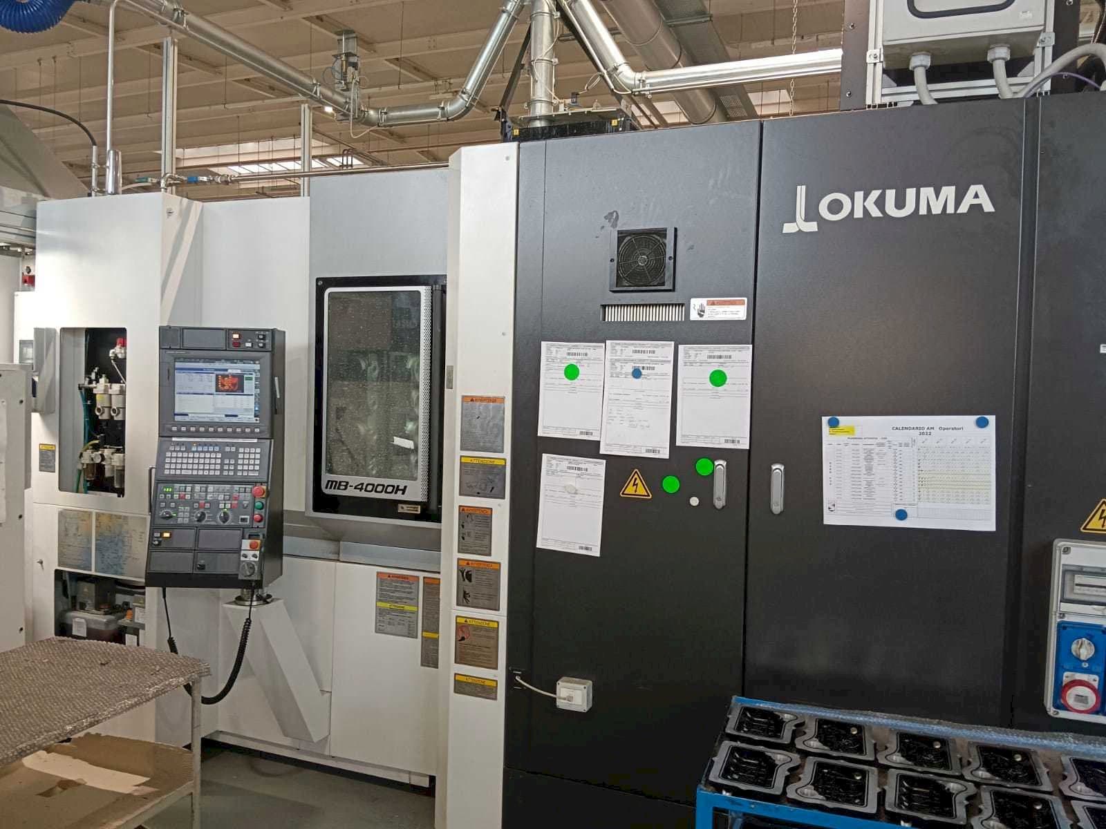 Okuma MB-4000H Mašinos vaizdas iš priekio