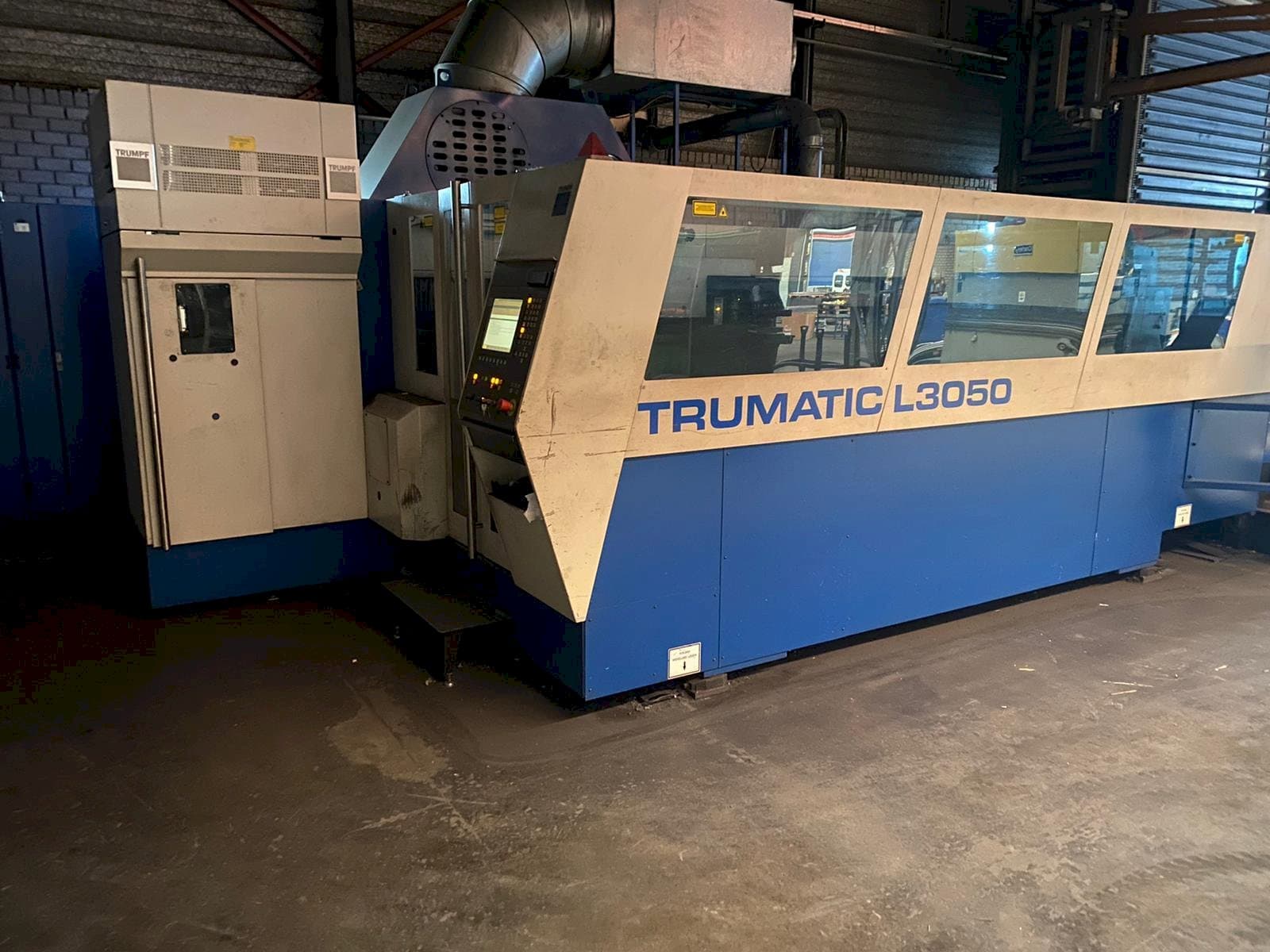 Trumpf Trumatic L3050 Mašinos vaizdas iš priekio