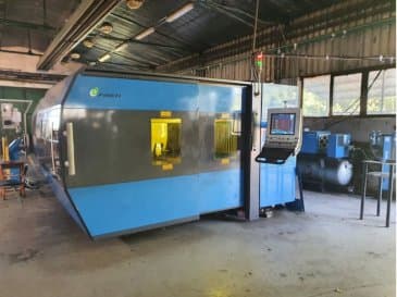 Prima Power Platino Fiber Mašinos vaizdas iš priekio