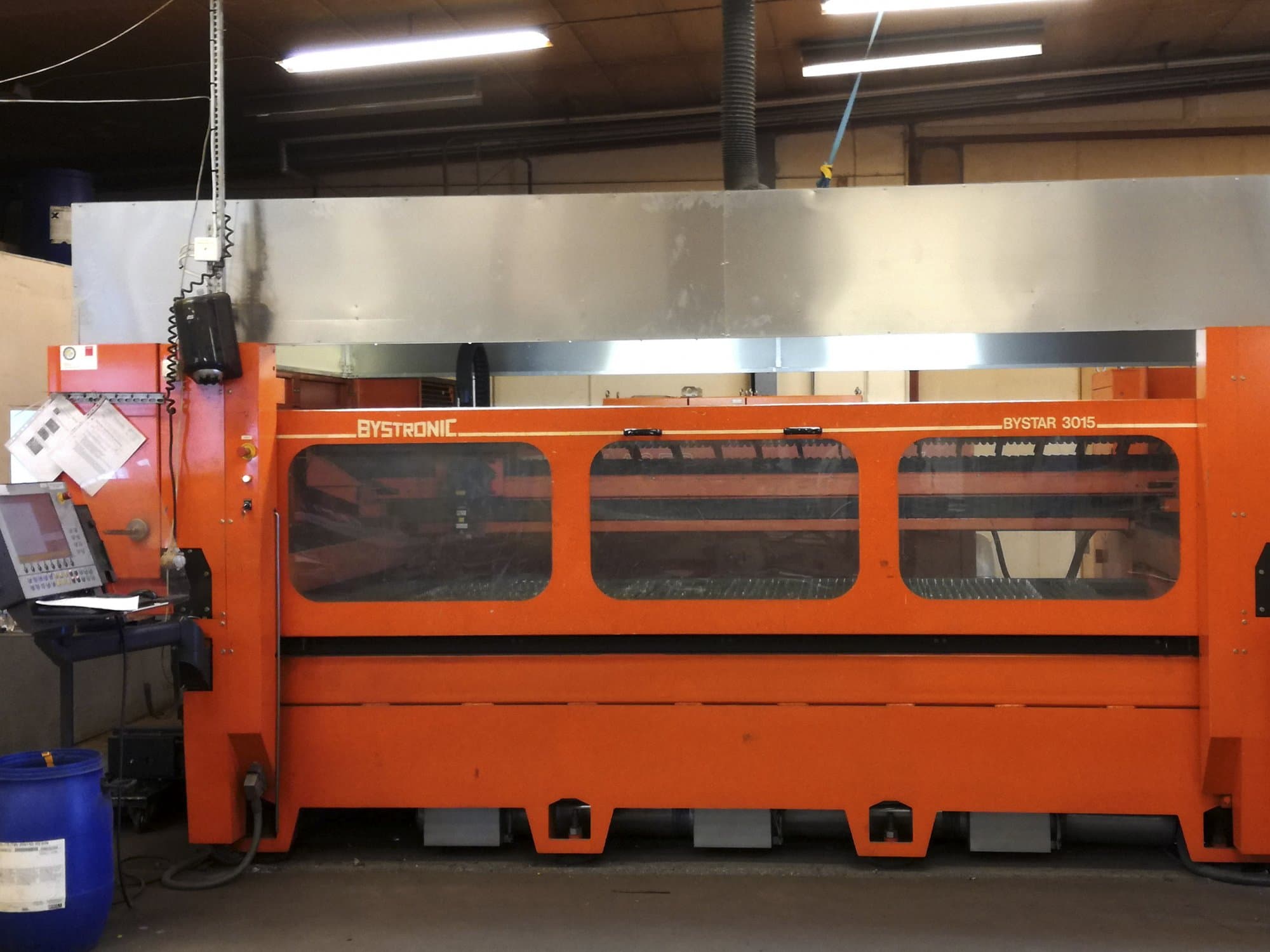 Bystronic Bystar 3015 Mašinos vaizdas iš priekio