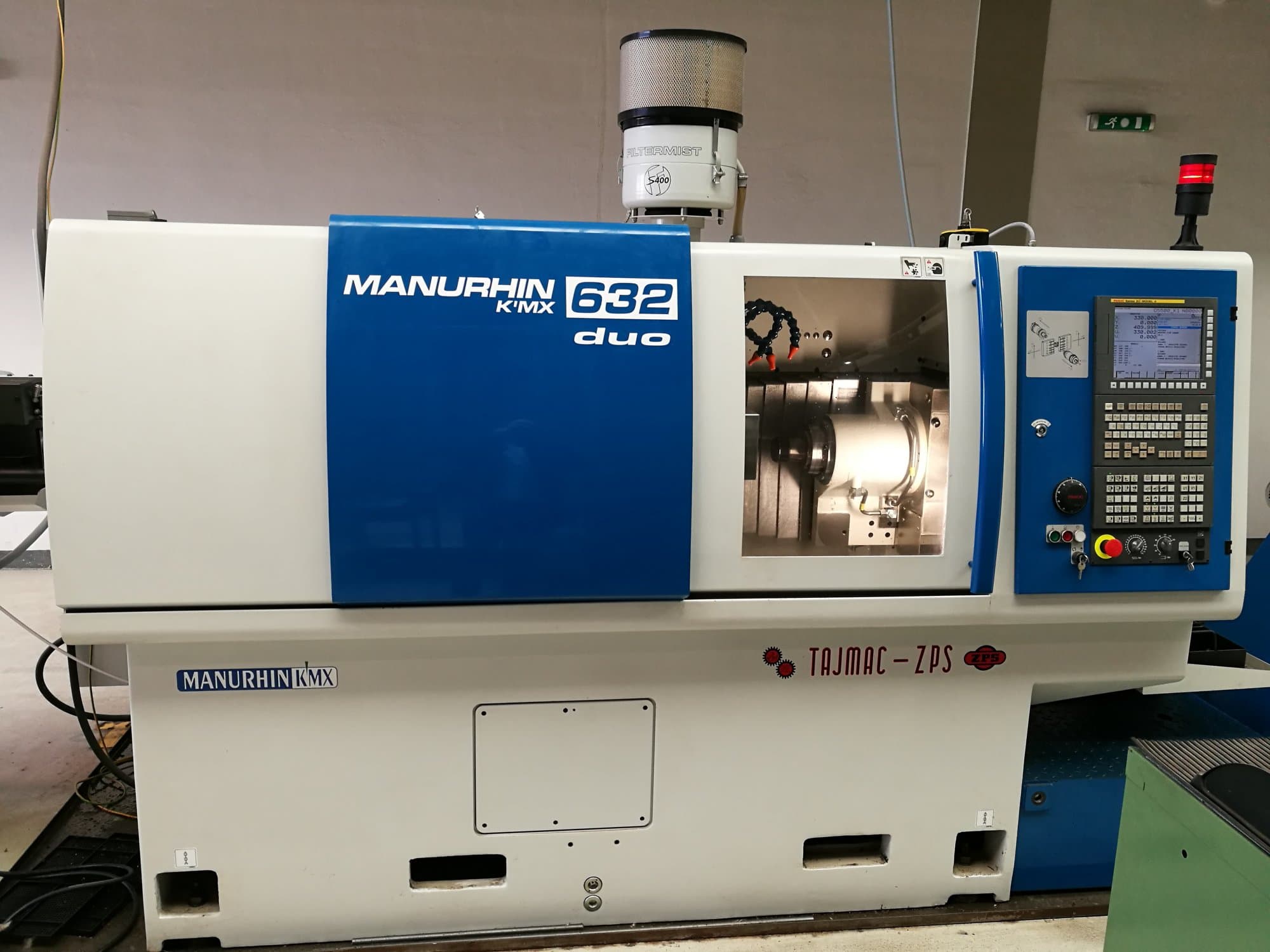 TAJMAC-ZPS MANURHIN K'MX 632 DUO Mašinos vaizdas iš priekio