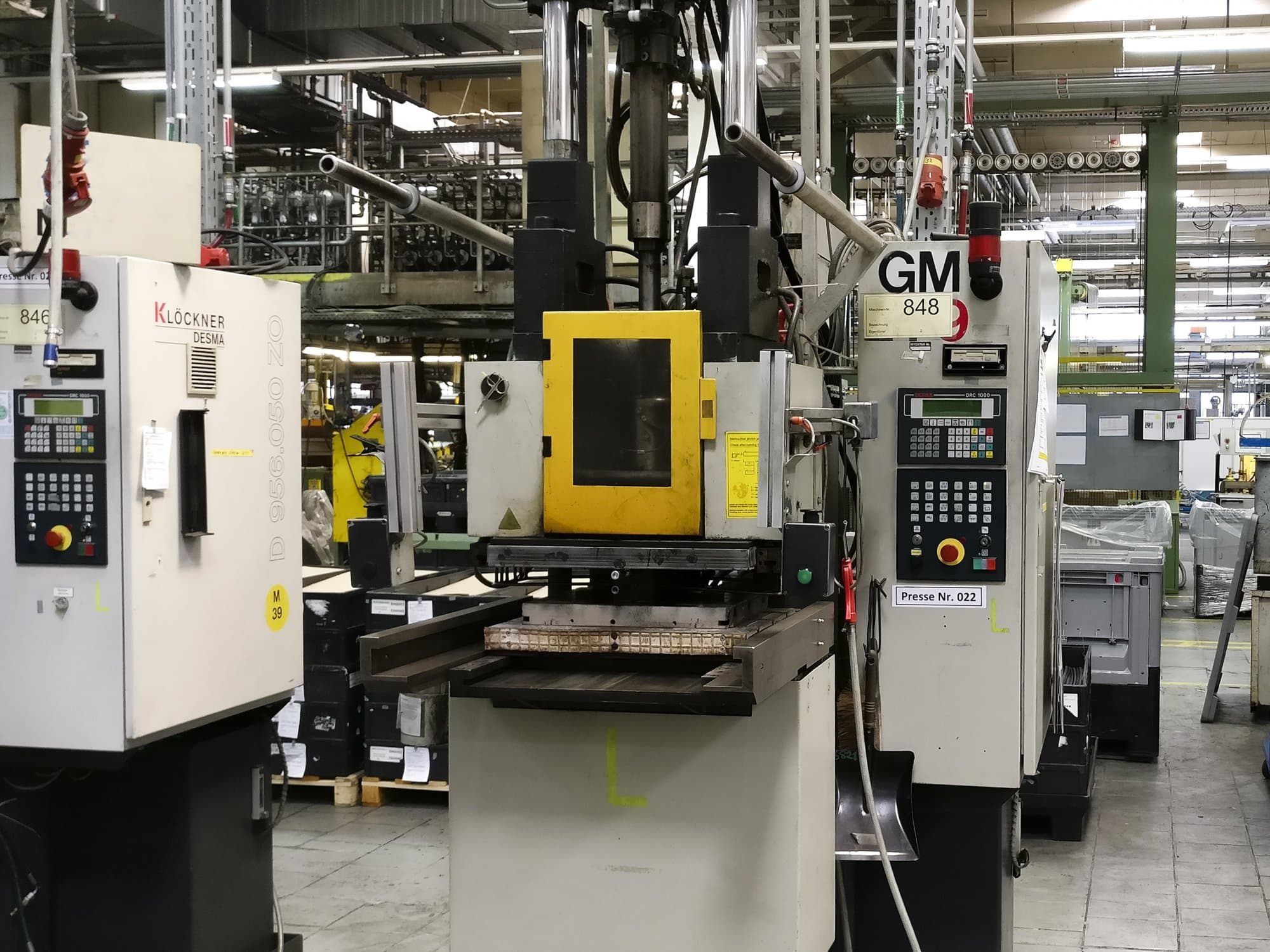 Kloeckner Desma 956.050 Mašinos vaizdas iš priekio