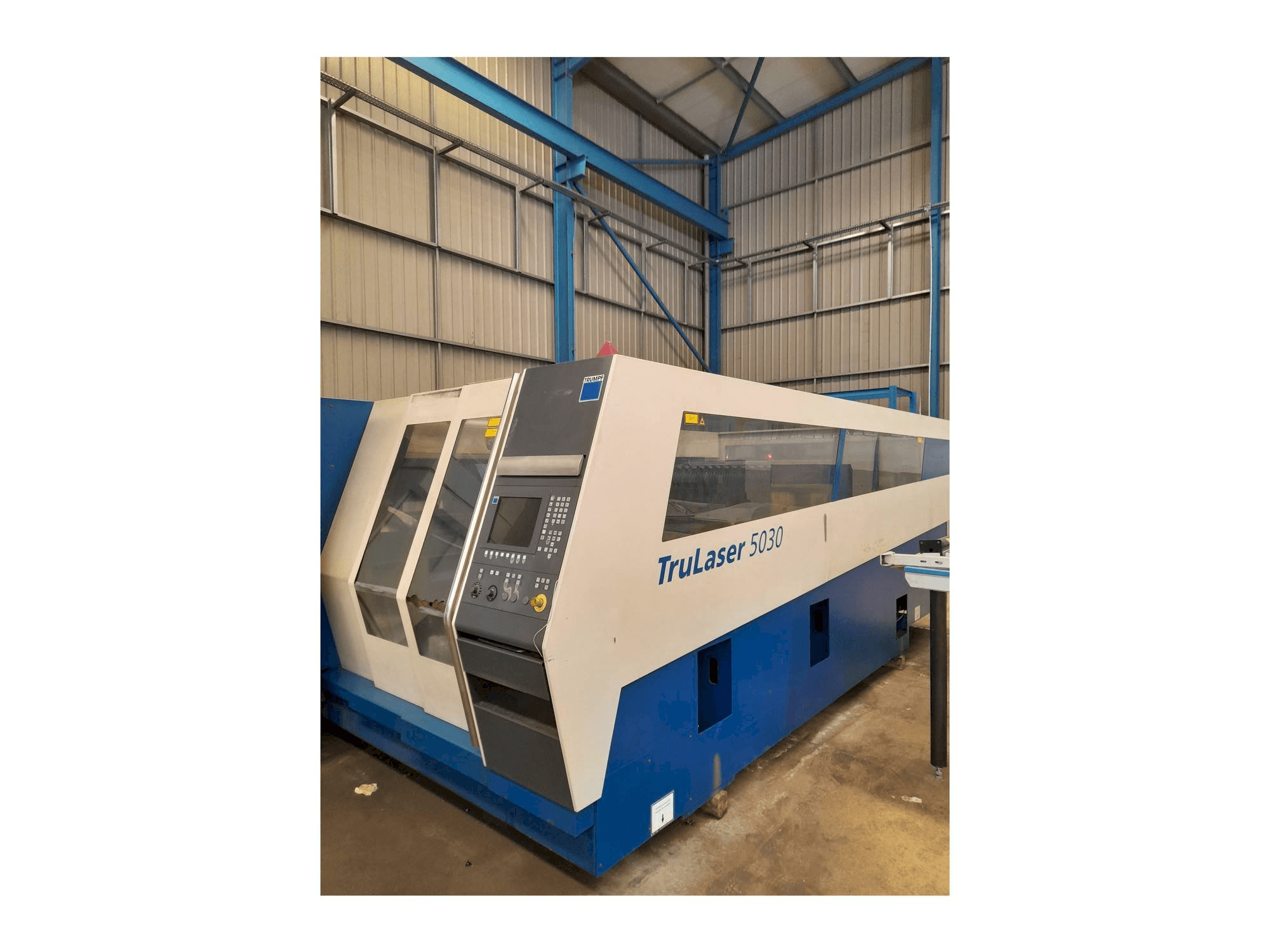 Trumpf Trulaser 5030 Mašinos vaizdas iš priekio