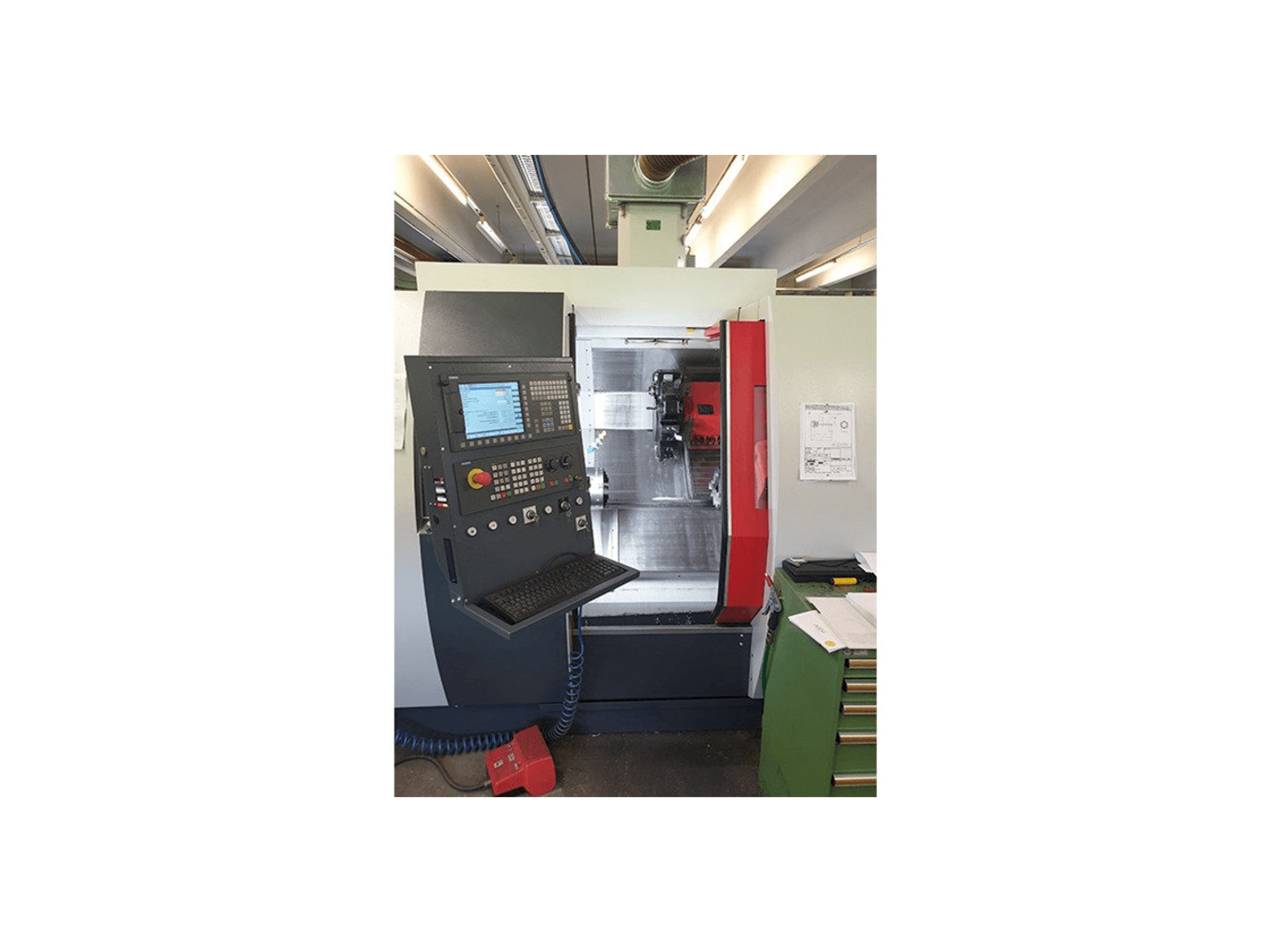 EMCO Turn E 65 Mašinos vaizdas iš priekio