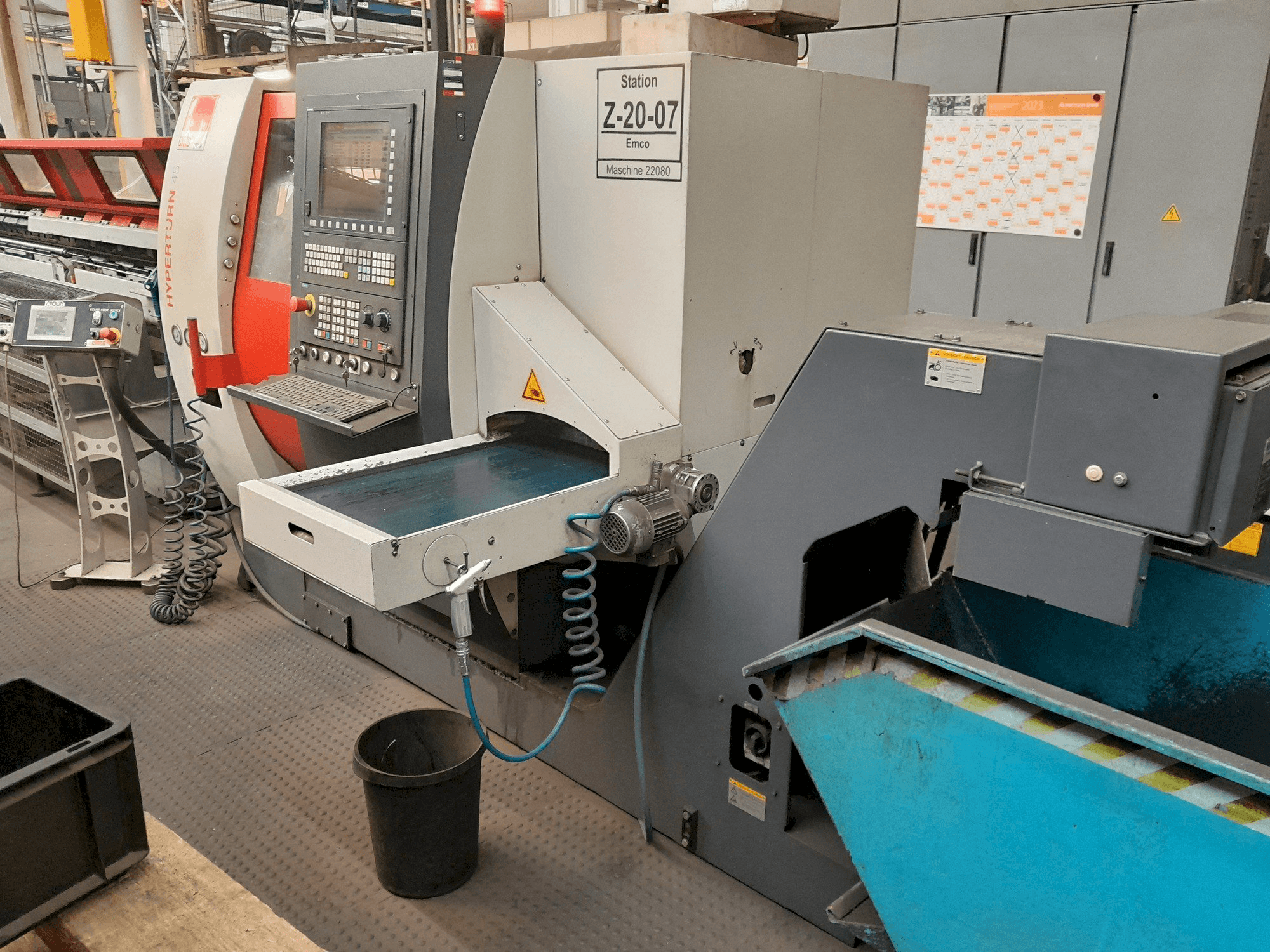 EMCO Hyperturn 45 Mašinos vaizdas iš priekio