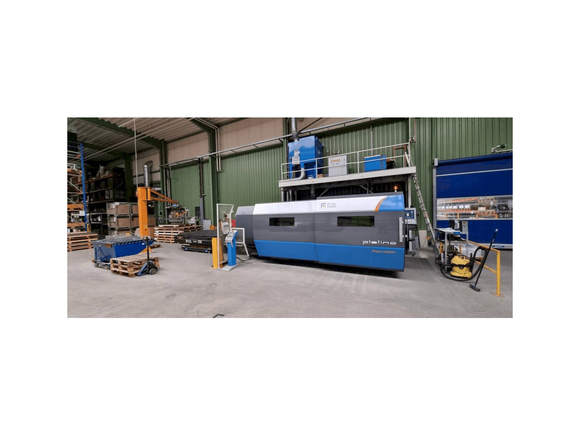 Prima Power Platino Fiber Mašinos vaizdas iš priekio