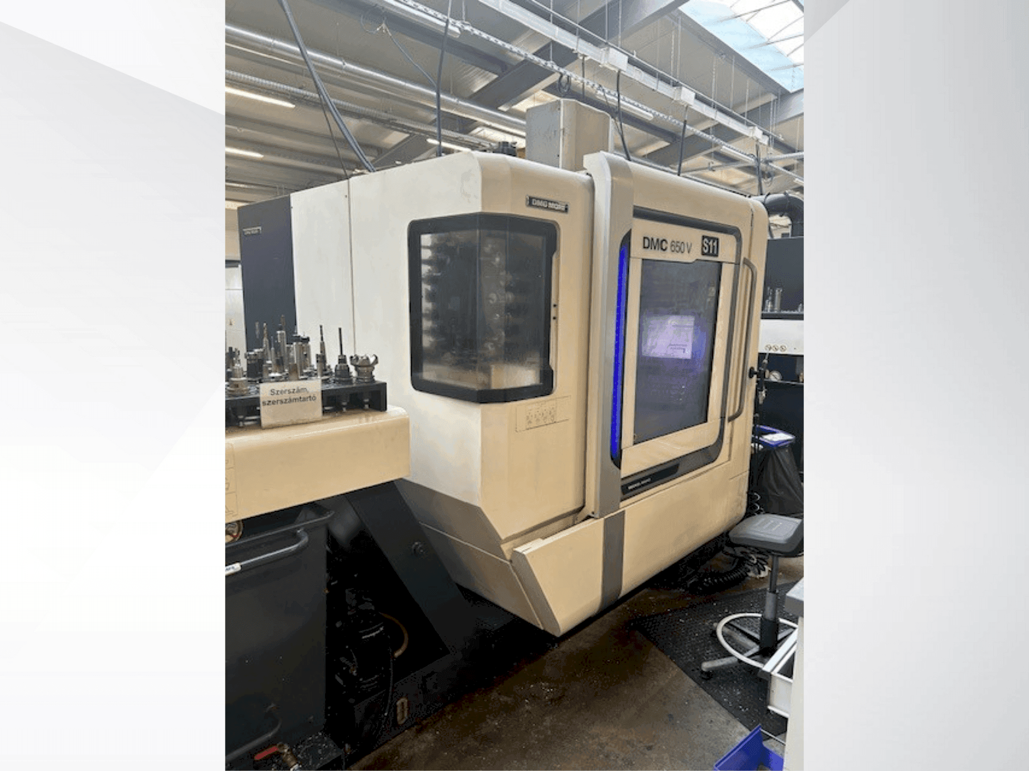 DMG MORI DMC 650 V Mašinos vaizdas iš priekio