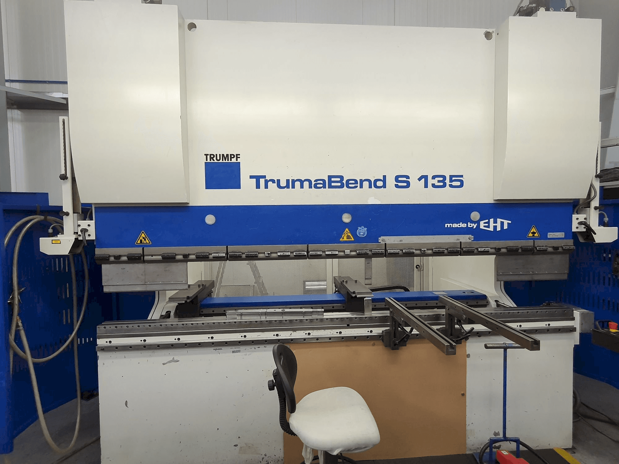 Trumpf TrumaBend S135 Mašinos vaizdas iš priekio