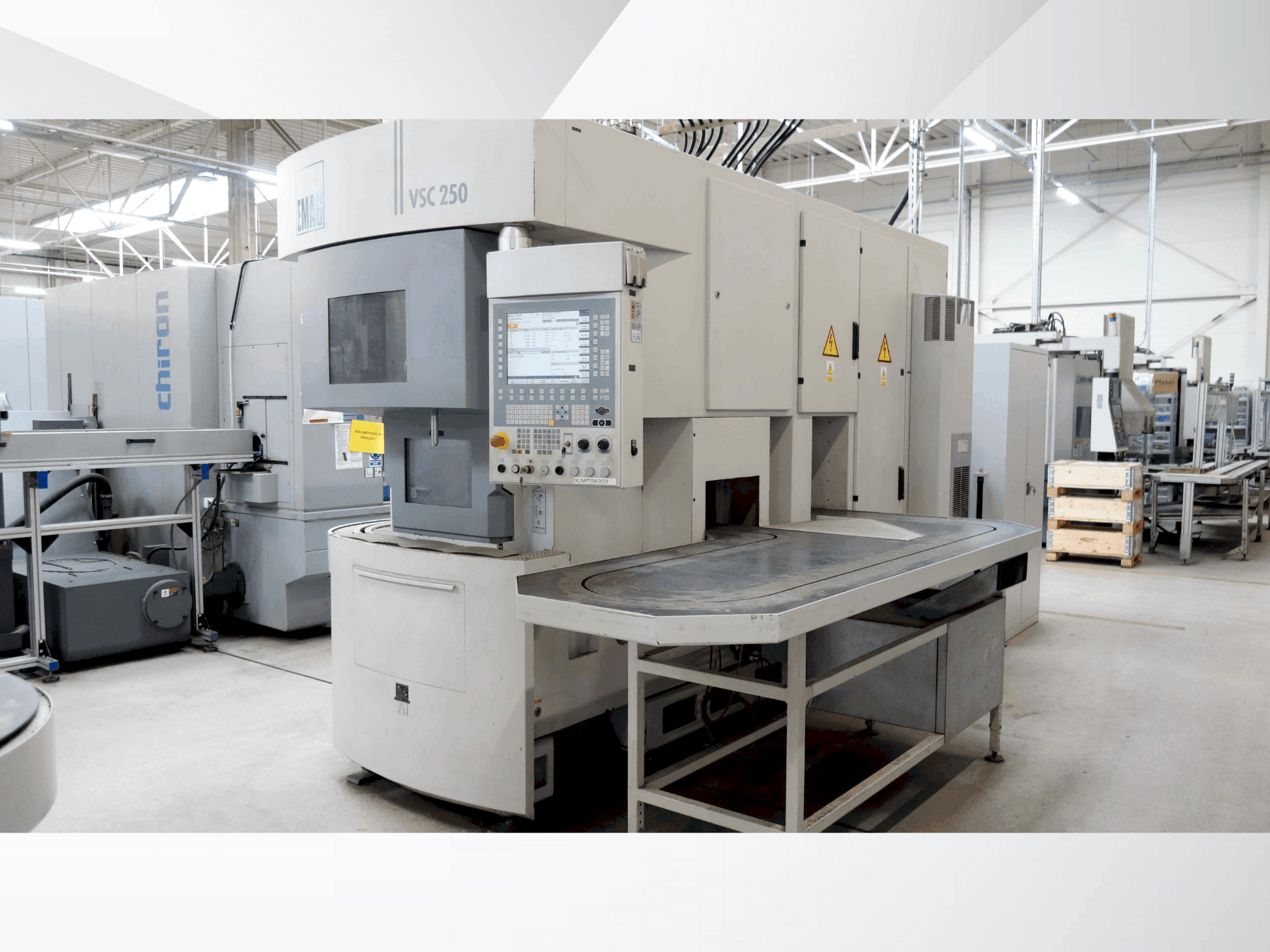 EMAG VSC 250 Mašinos vaizdas iš priekio