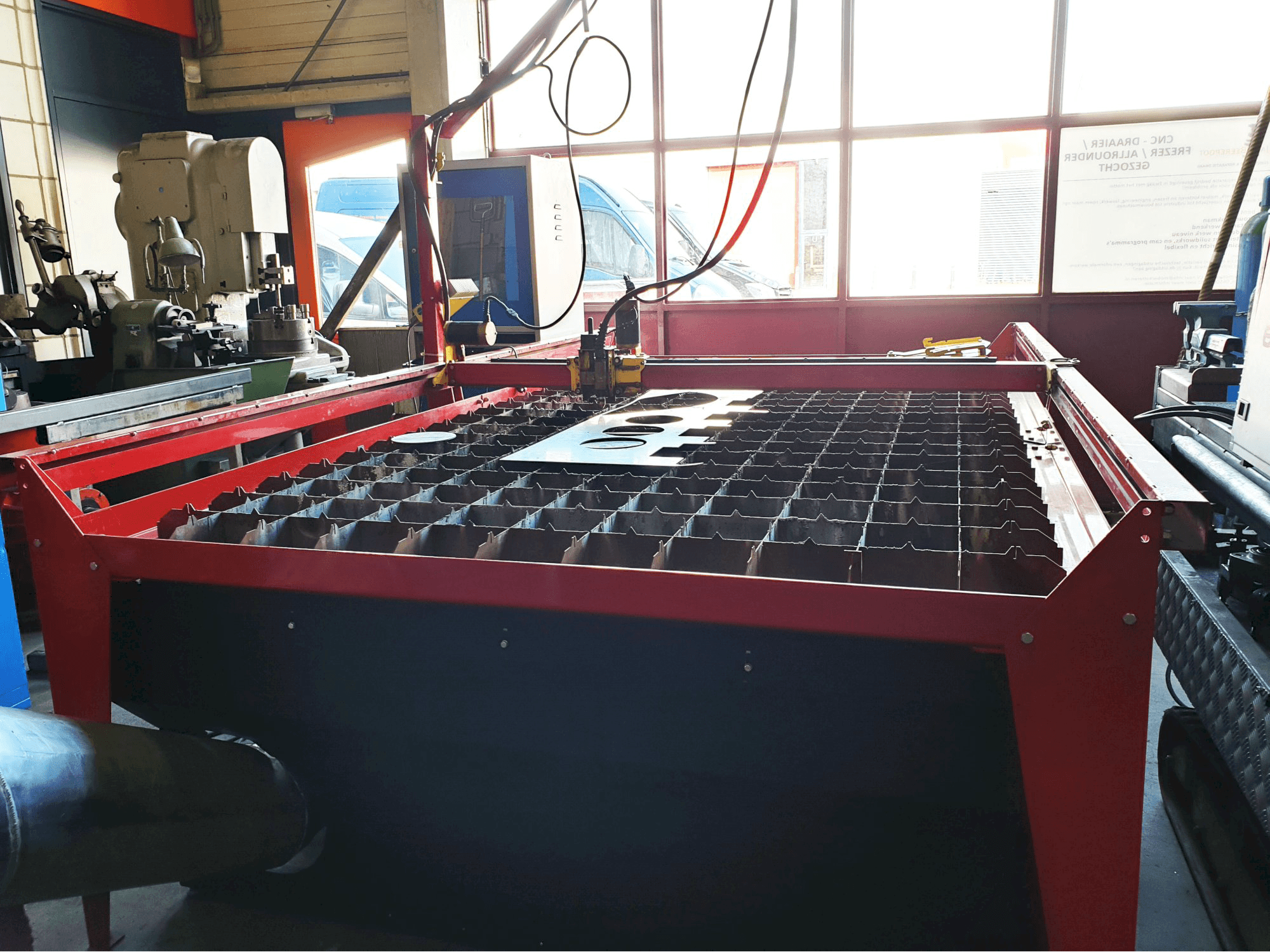 Plasmacam Samson 510 Mašinos darbo patalpa