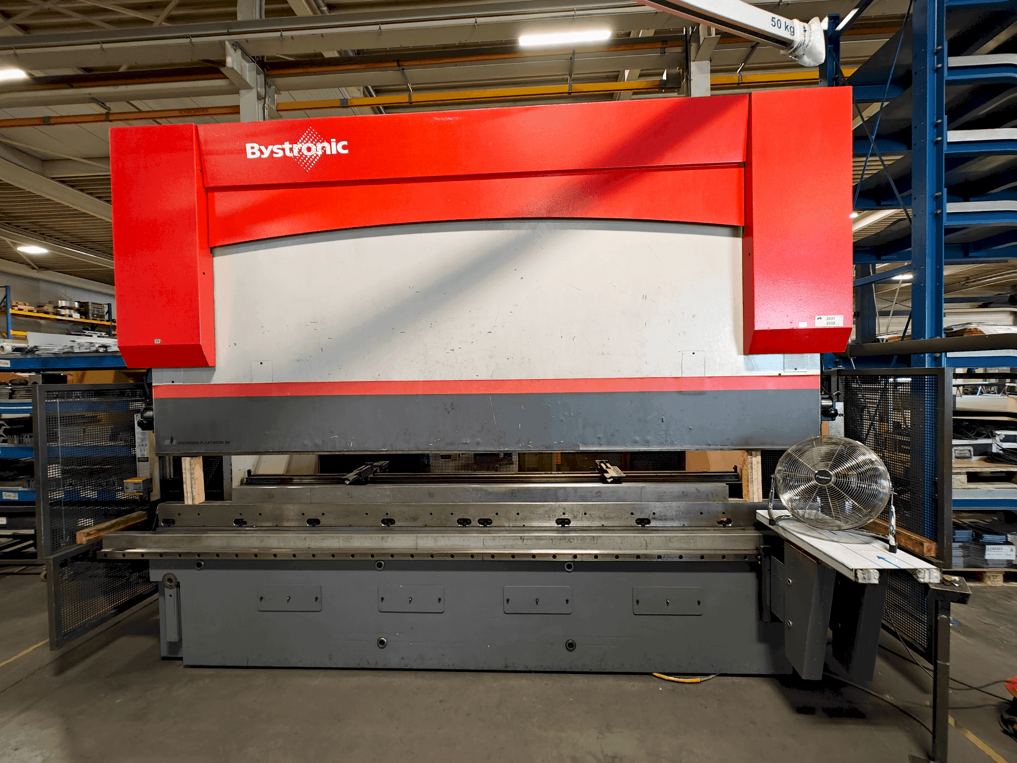 Bystronic PR 200x4100 Mašinos vaizdas iš priekio