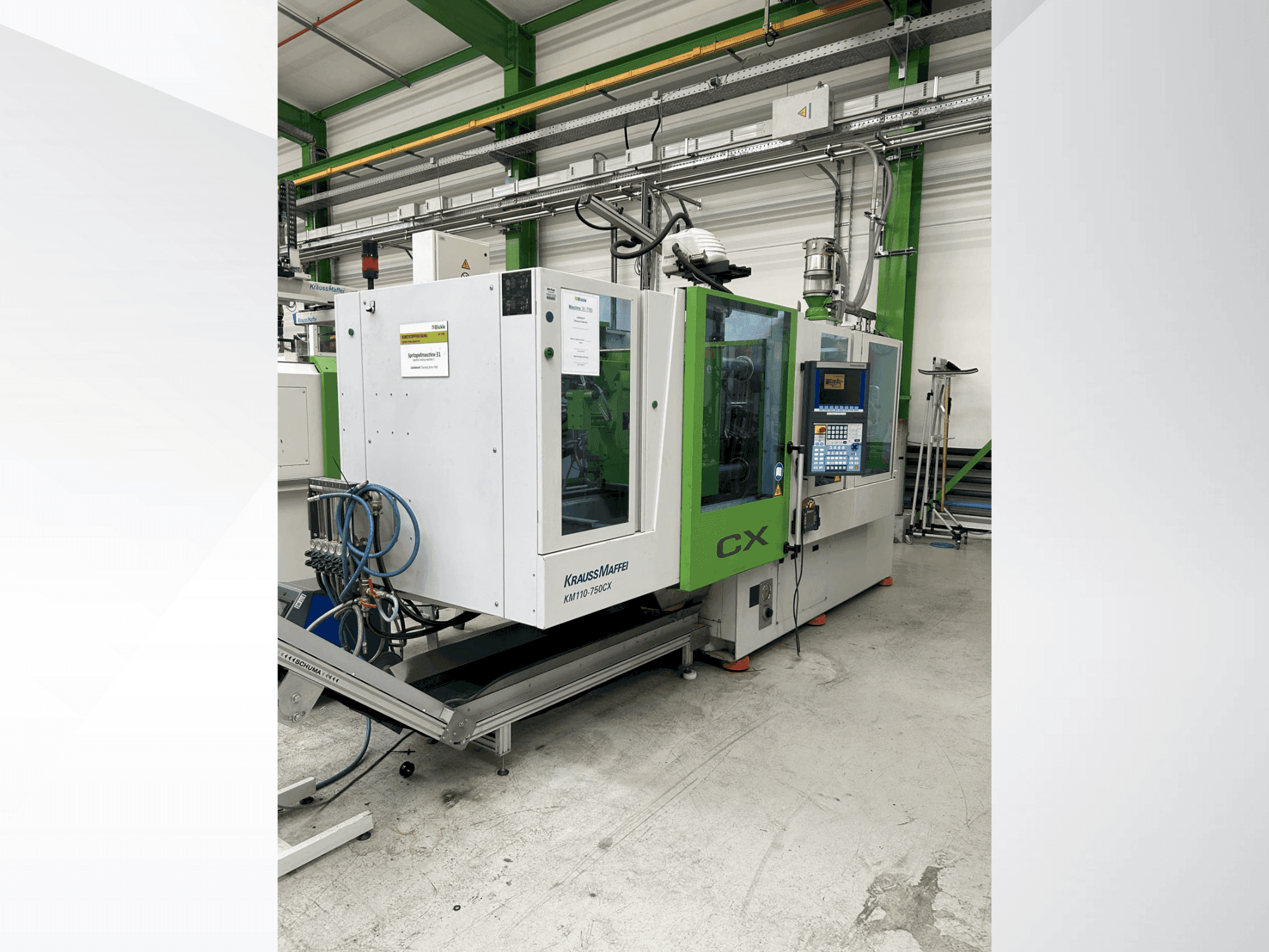 Krauss Maffei 110-750 CX Mašinos vaizdas iš priekio