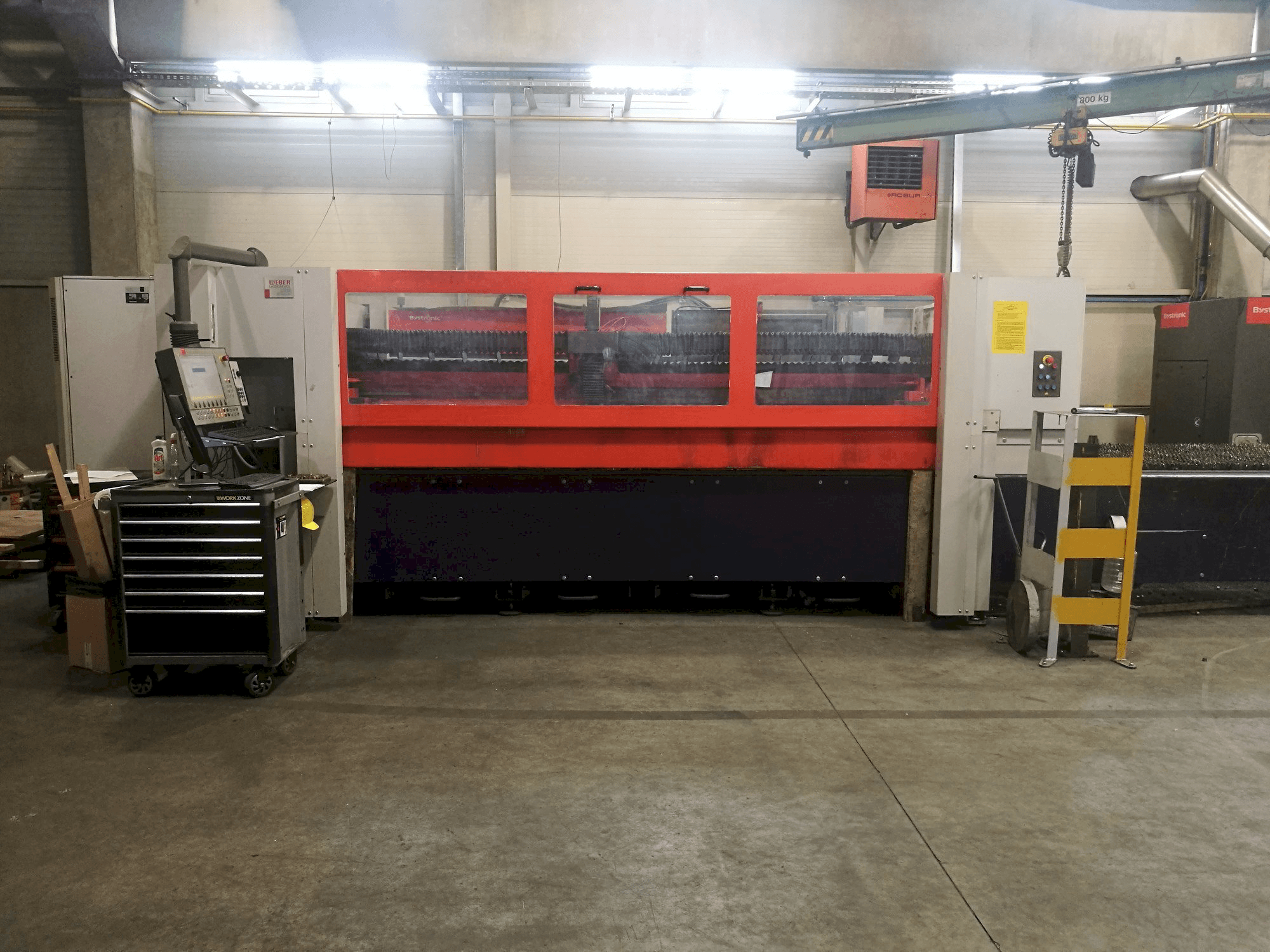 Bystronic Bystar 3015 Mašinos vaizdas iš priekio