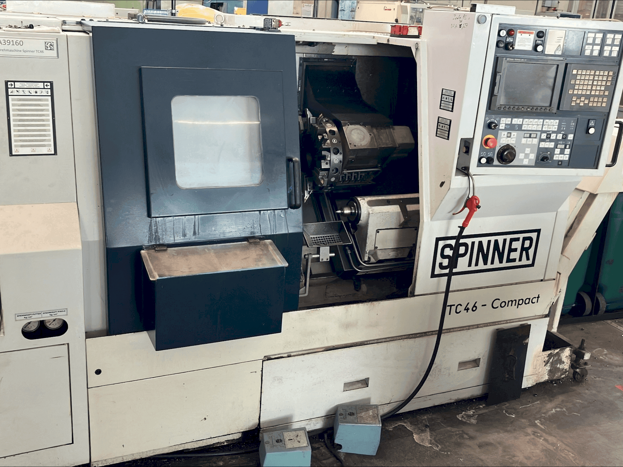 SPINNER TC46-COMPACT Mašinos vaizdas iš priekio