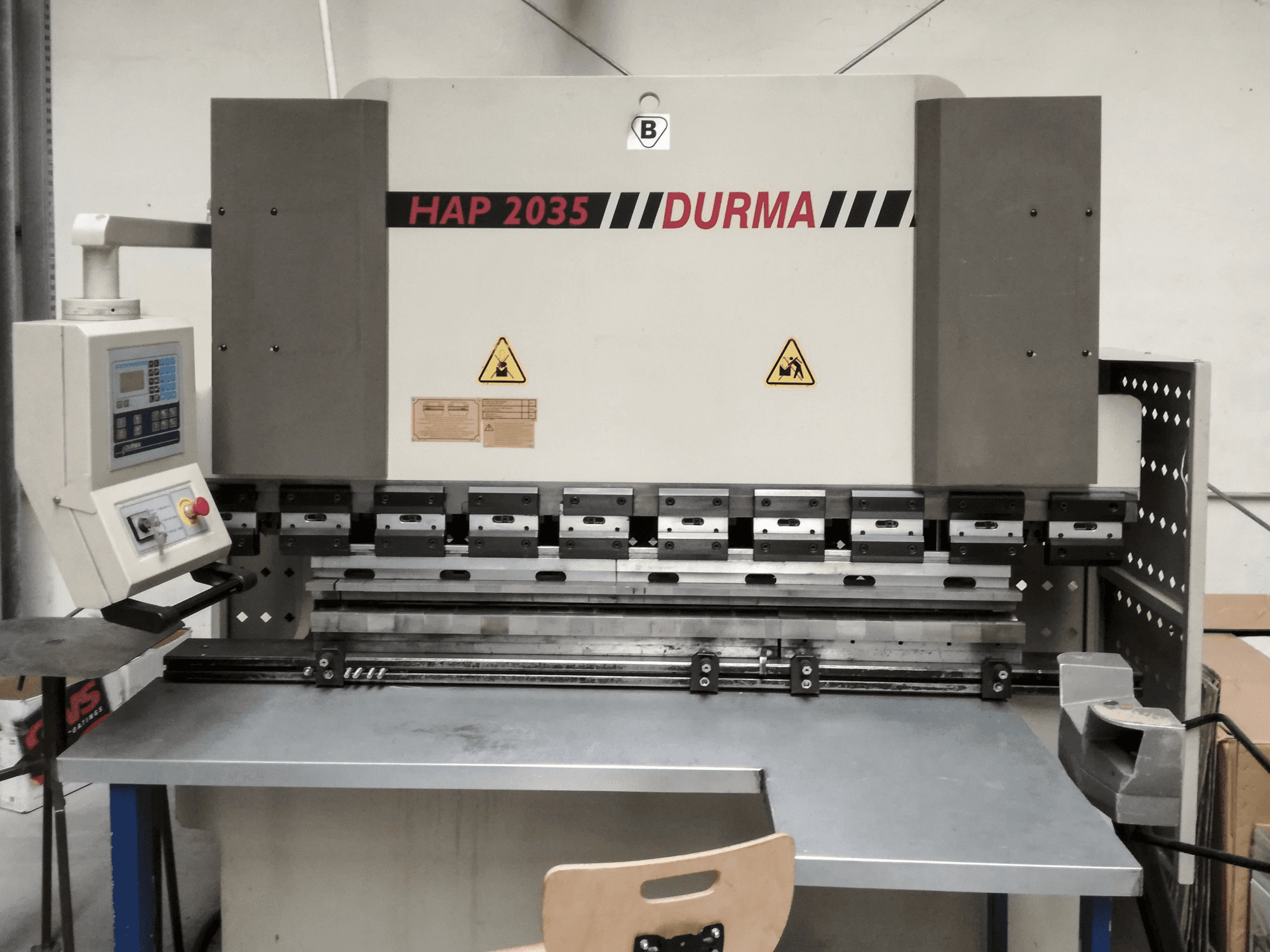 Durma HAP 2035 Mašinos vaizdas iš priekio