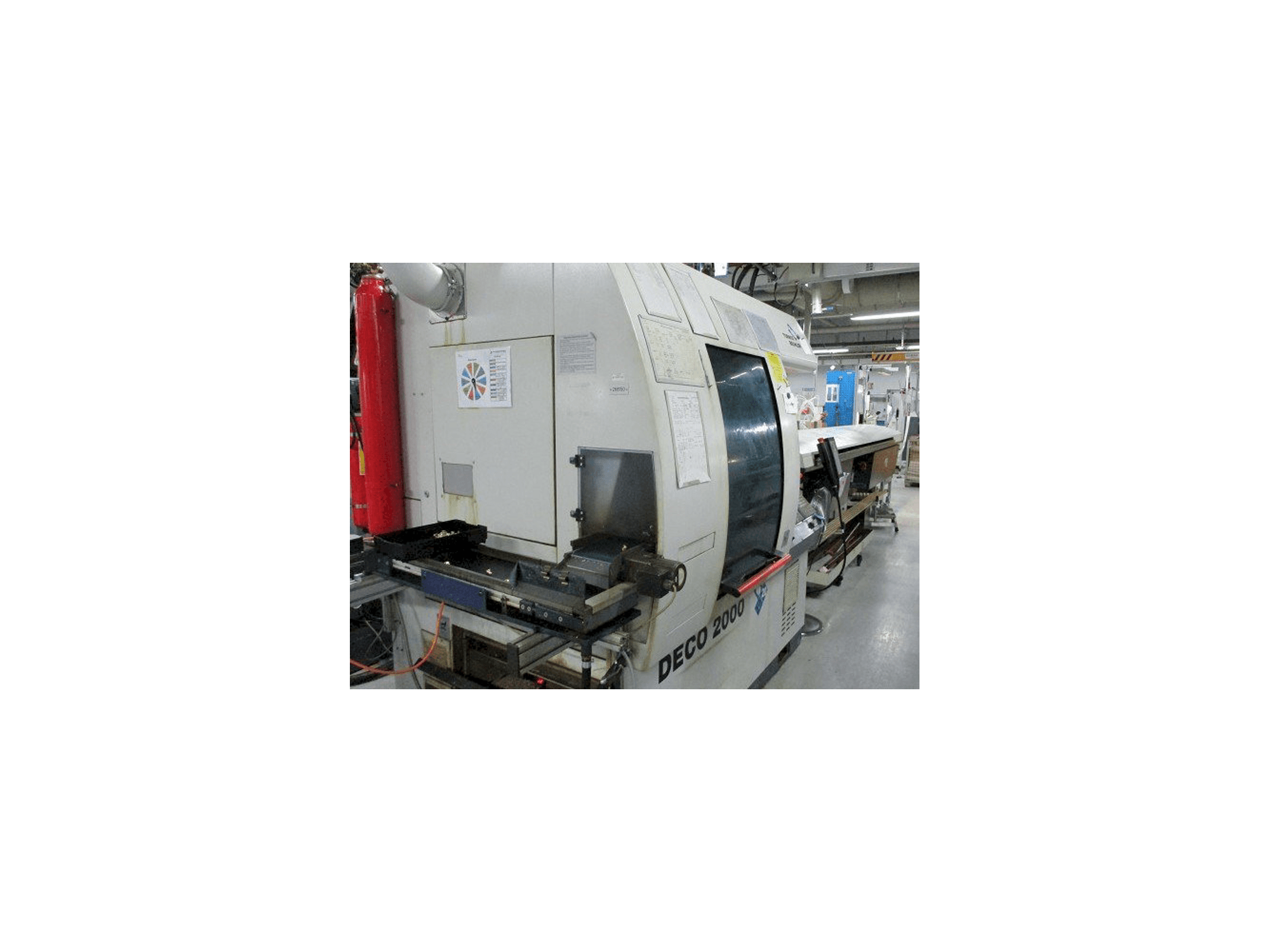 Tornos-Bechler DECO 20 Mašinos vaizdas iš kairės pusės