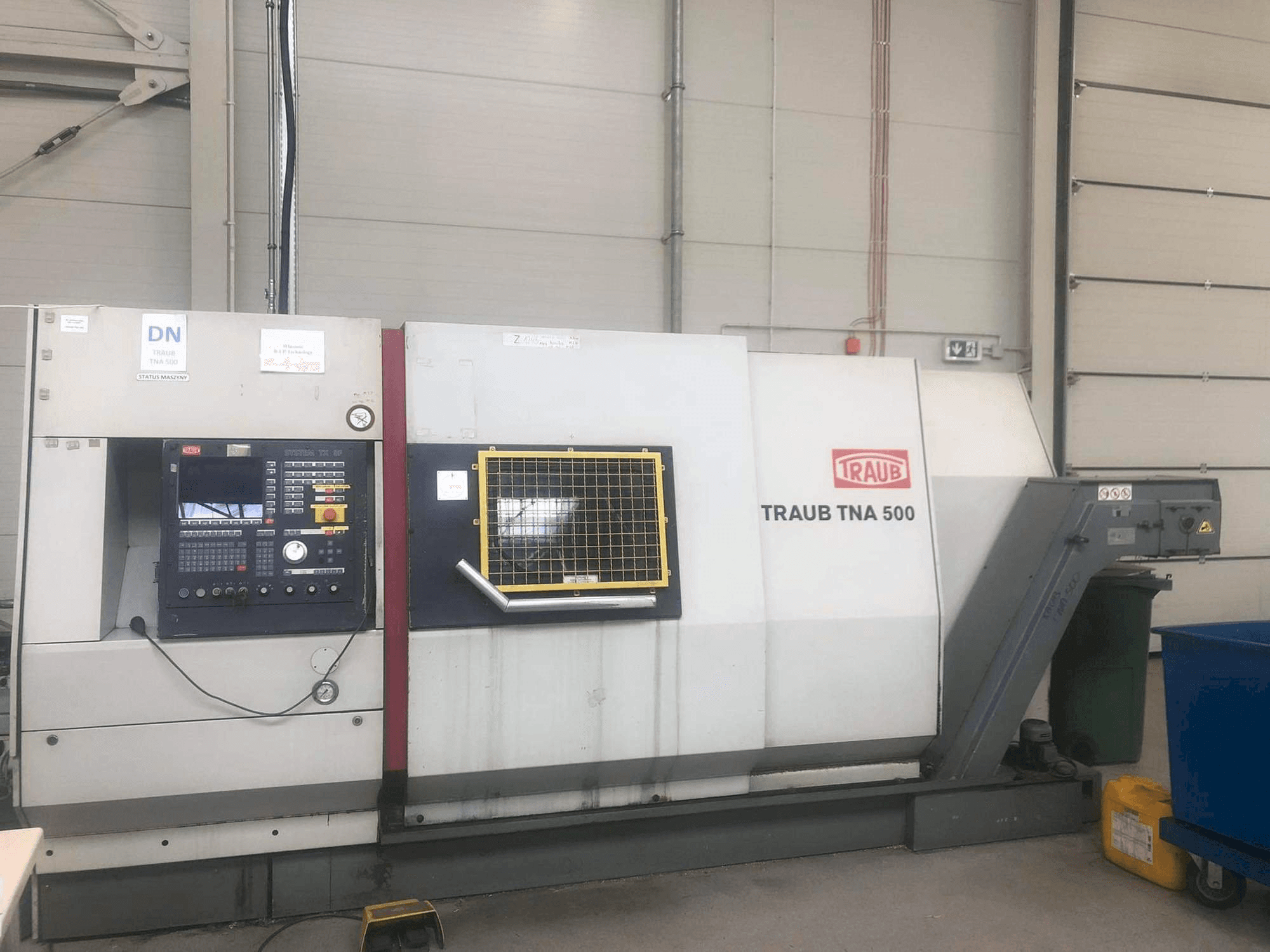 TRAUB TNA 500/600 Mašinos vaizdas iš priekio