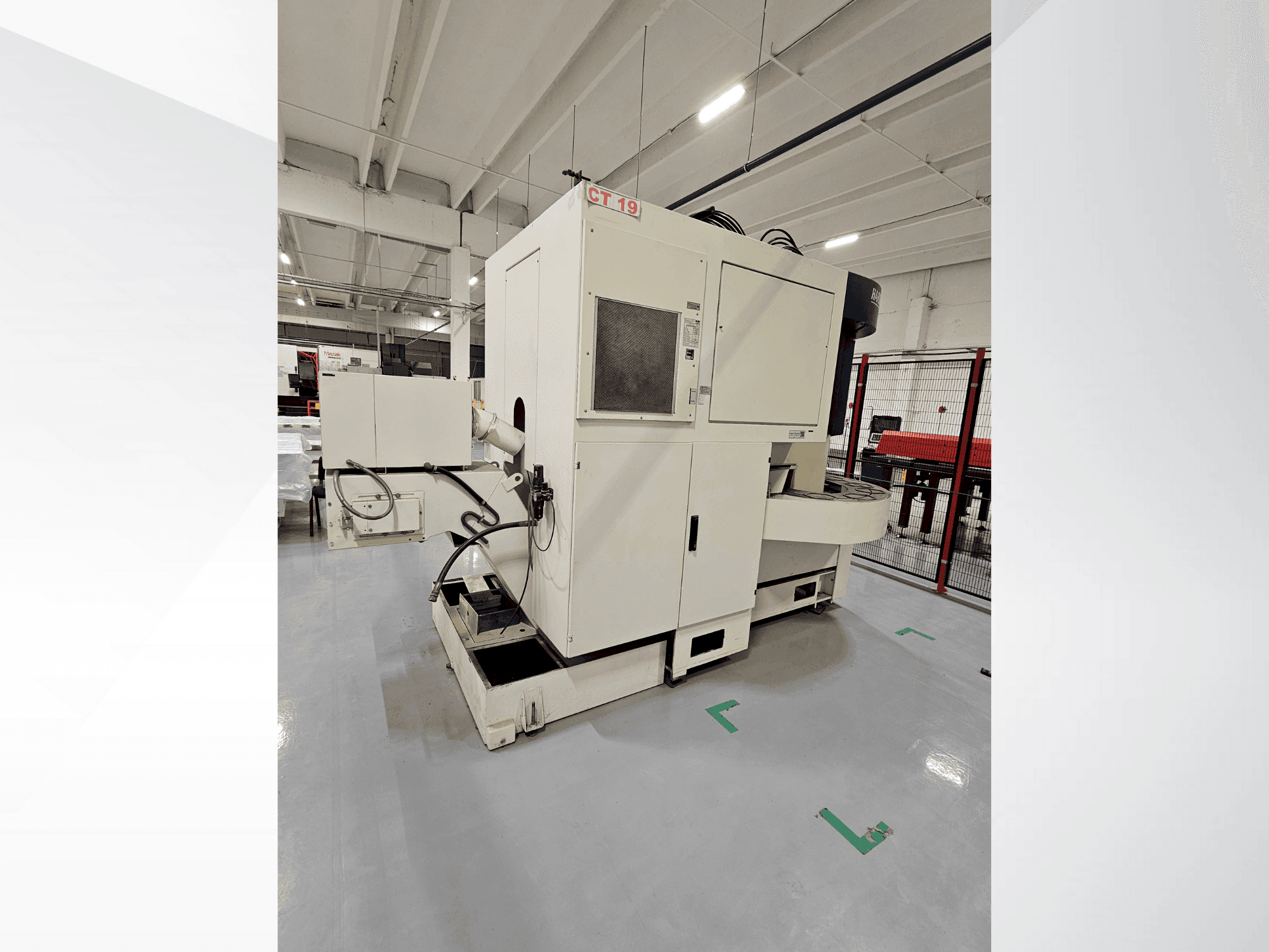 HARDINGE EMAG VL 5 Mašinos vaizdas iš priekio