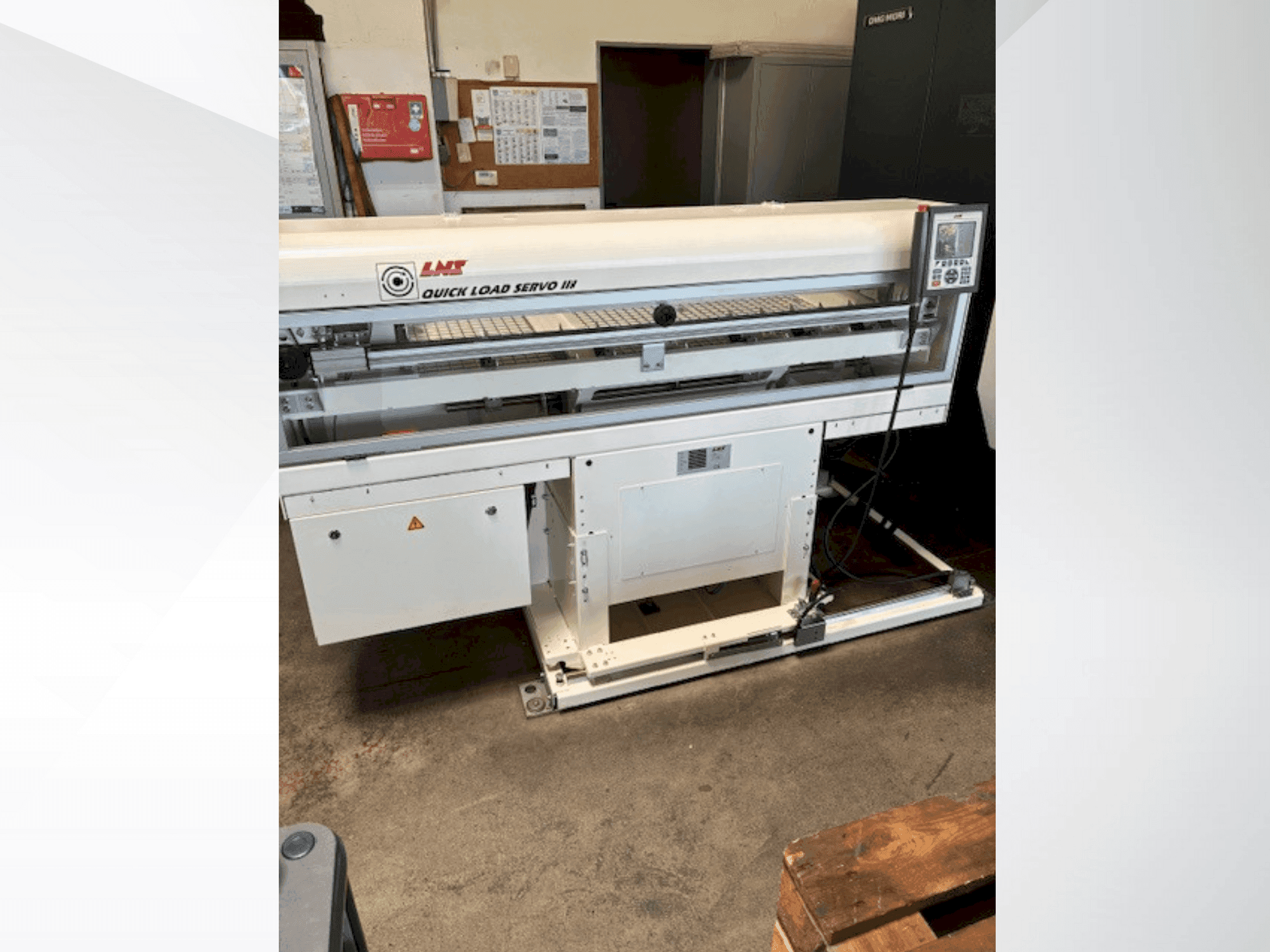 LNS Quick Load Servo 3 Mašinos vaizdas iš priekio