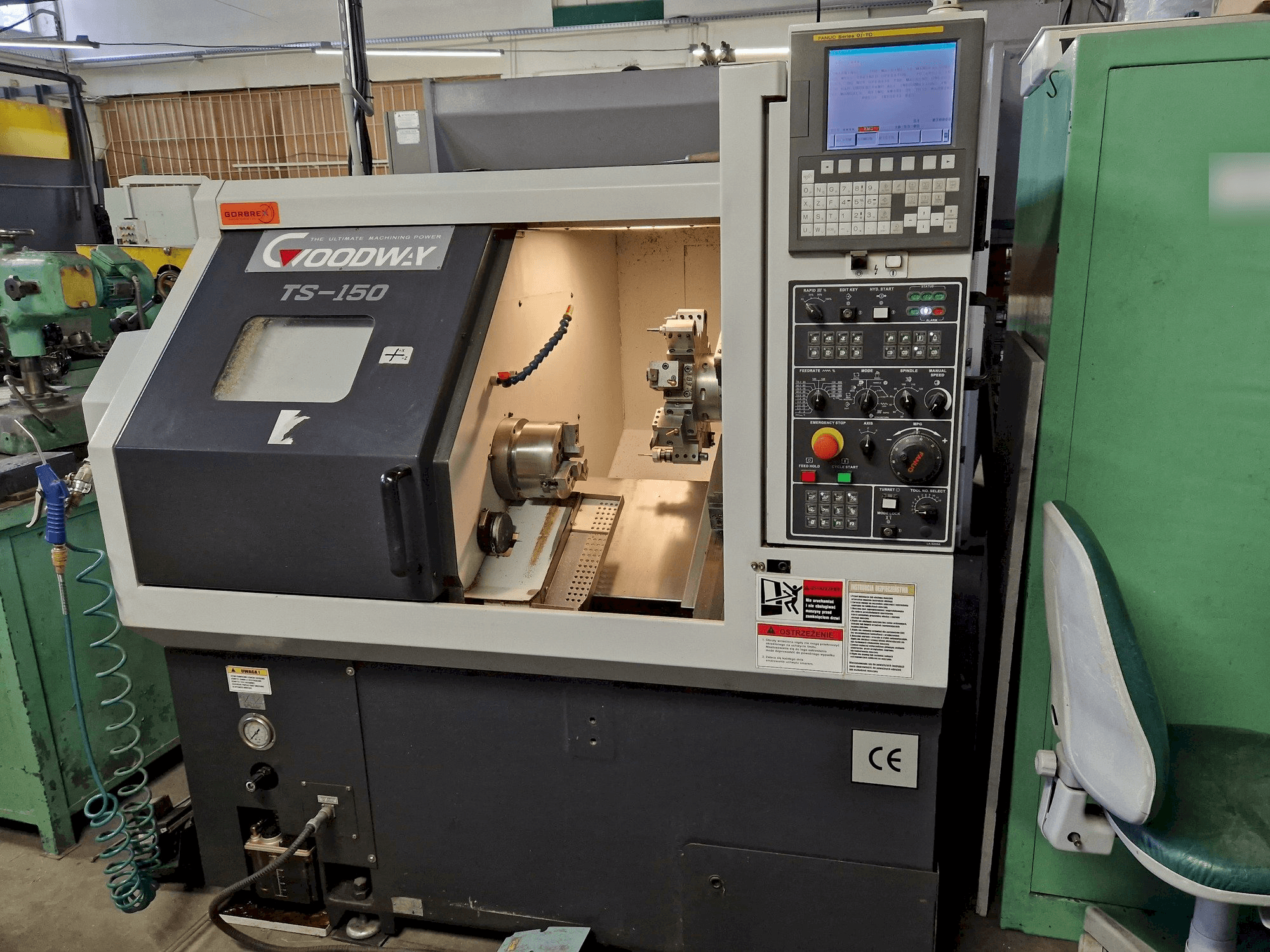 Goodway TS-150M Mašinos vaizdas iš priekio